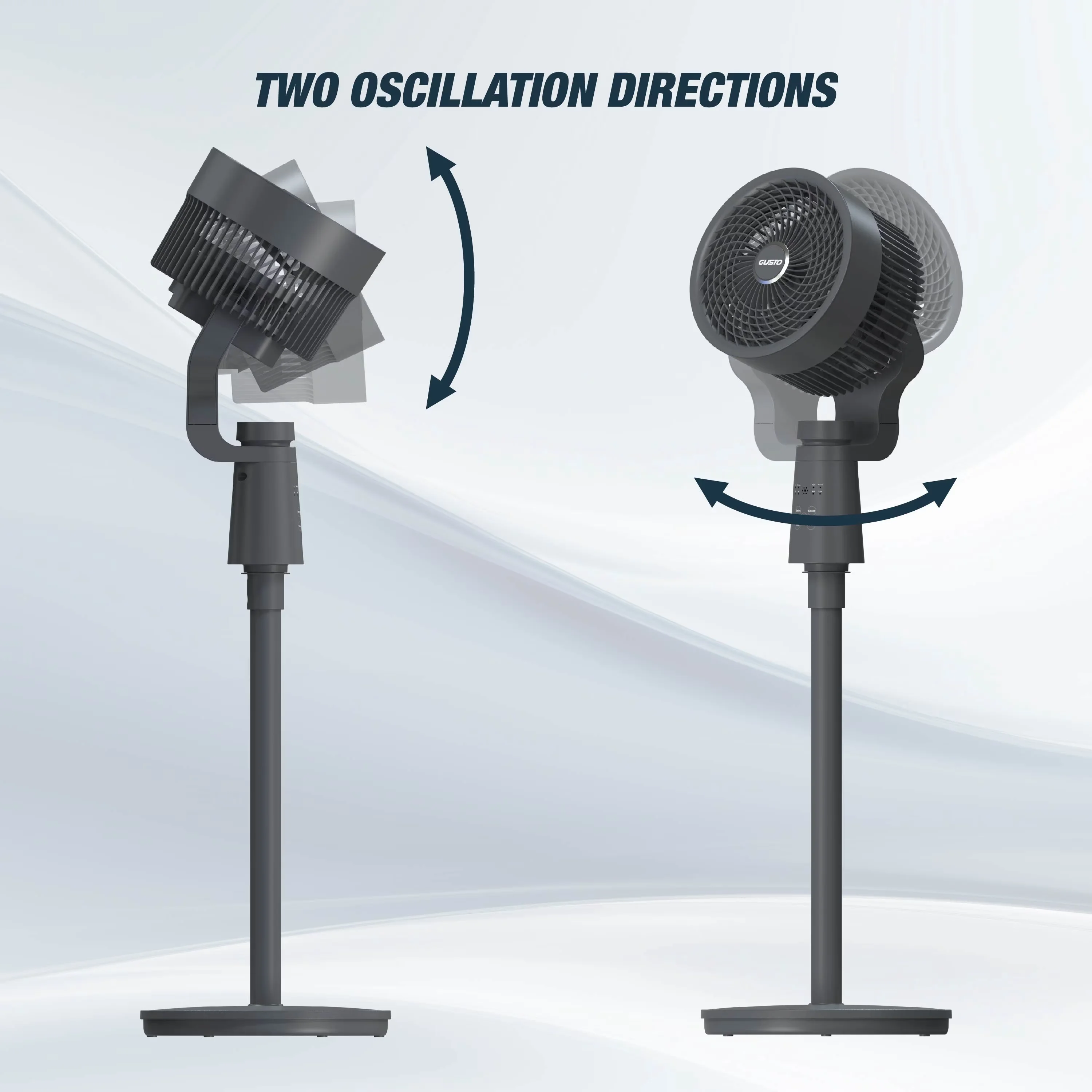 Quality Fans In Cooling with 40W, Tilt Mechanism, 40W Electric Fan - Gray Model CFEF25