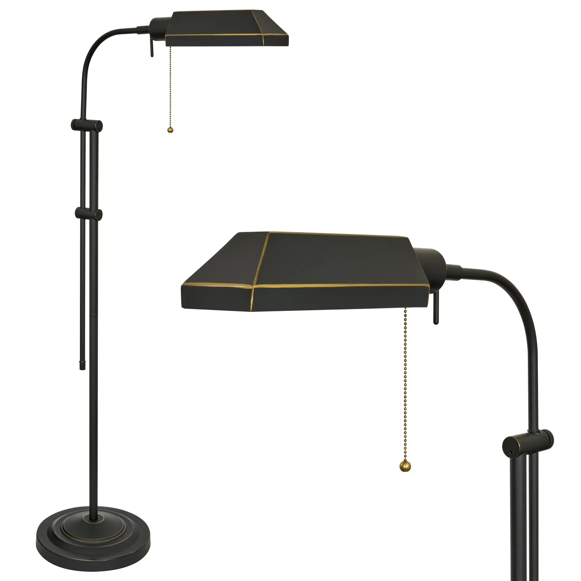 Innovative Floor Lamp with LED, 6W, Task Lamps - Metal Bronze Prescott Model 839EB2