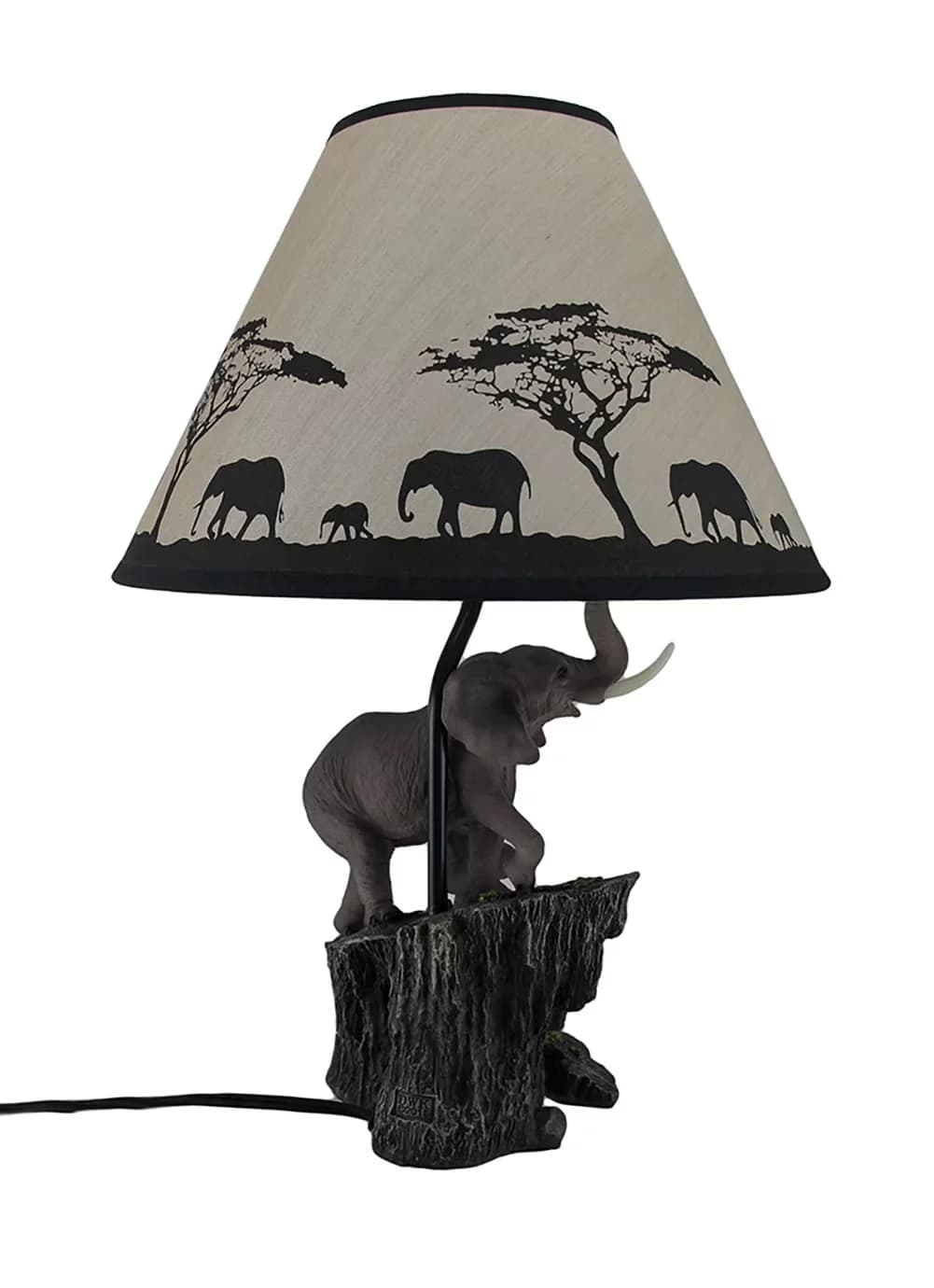Professional Table Lamp with LED, Standard Lamps, Traditional - Resin Gray Model 9D514B