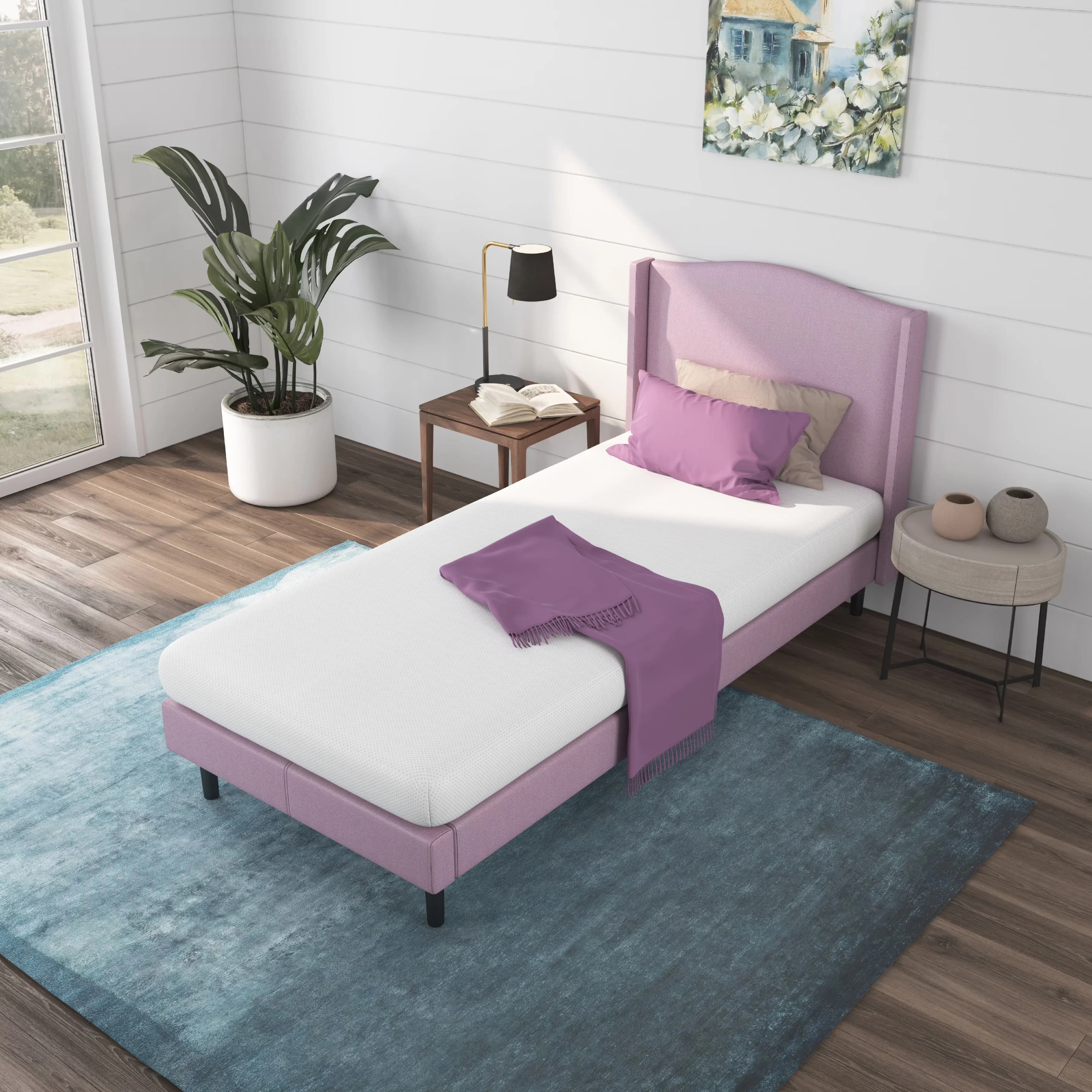 Durable Mattresses Accessory with Water-Resistant, White, Weight: 22lbs; - White Memory Foam Model 33354C