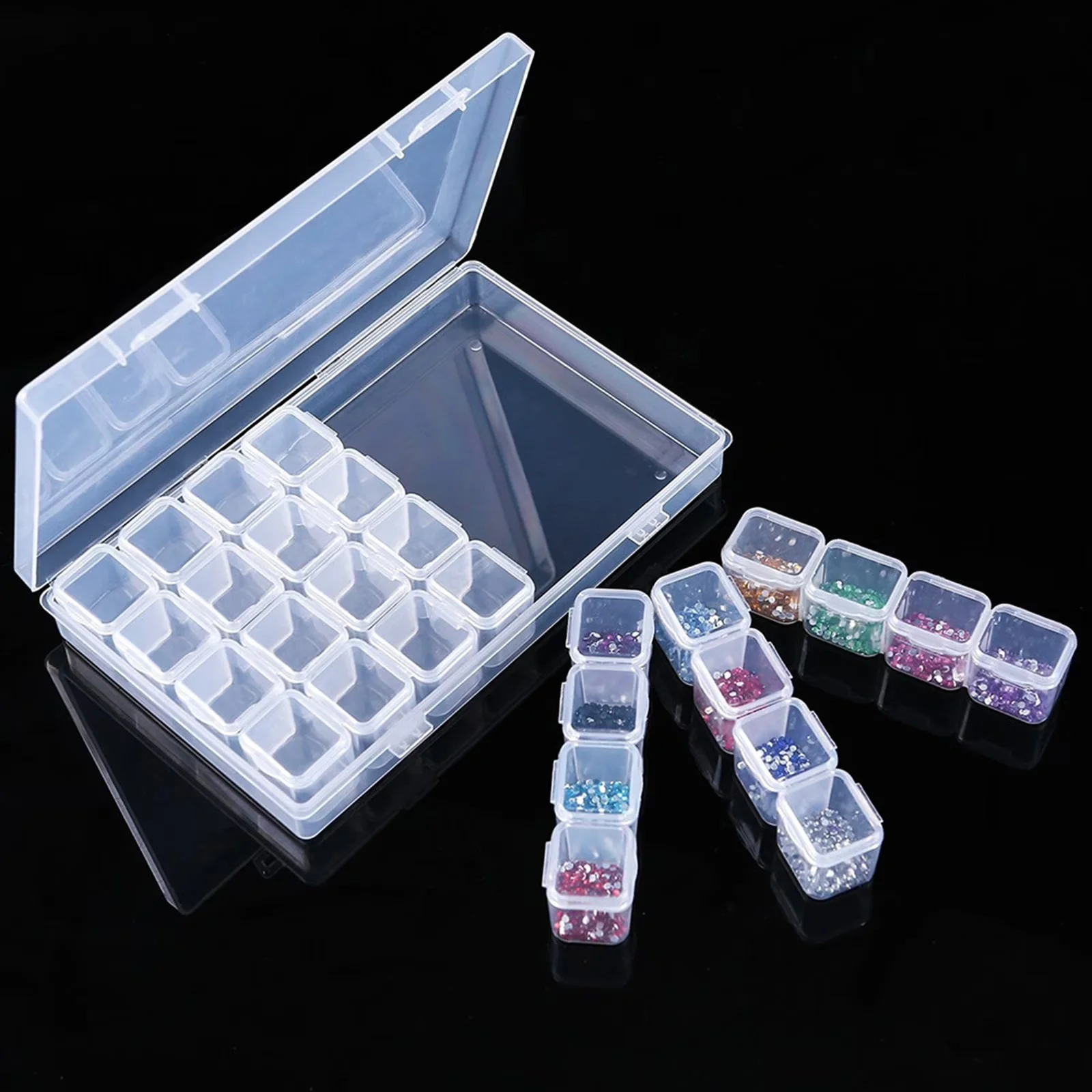 Efficient Garage Storage Supply with Gallickan Large Painting Container, Clear Gems Organizer - Abs Model 452ADA