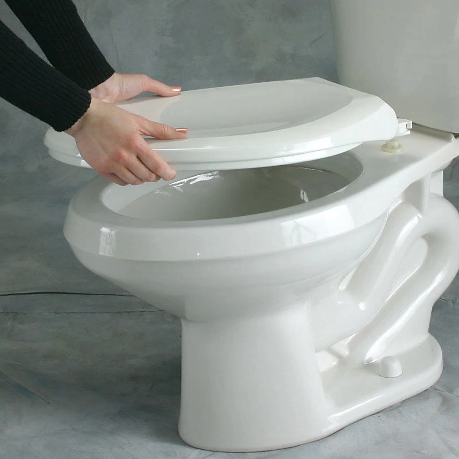 Professional Toilet Seats And Lid with No wobble fit, 13CP-000 Round Deluxe Soft Seat - Vinyl Model 161E97