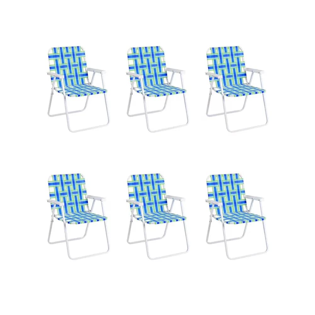 Beach Chair Essential with Folding - 6 pcs for Home and Office Model BFC914