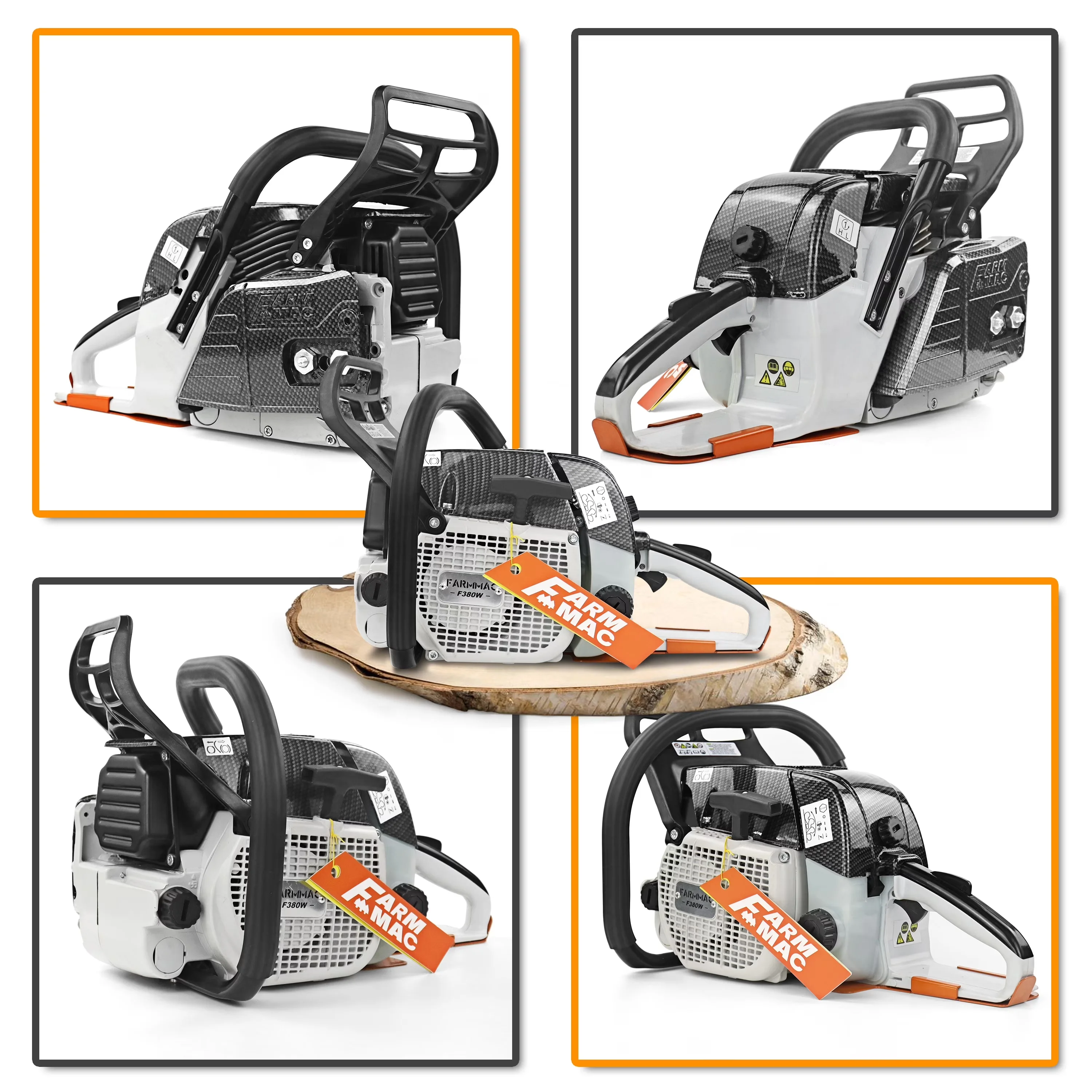 Premium Chainsaw with Anti-Vibration, 25 Inch Alloy Solid Bar, 72cc Gas - Model AC3BD2