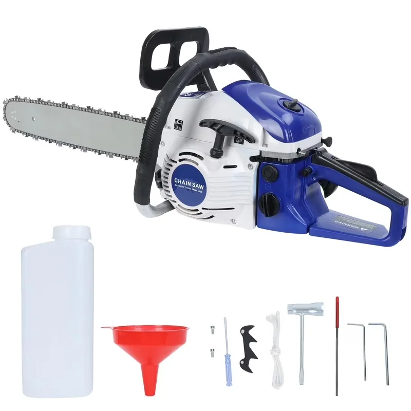 Stylish Chainsaw with Automatic Chain Oiler, Anti-Vibration - 20Inch 58Cc 2.2Kw Blue Model 63BCCC