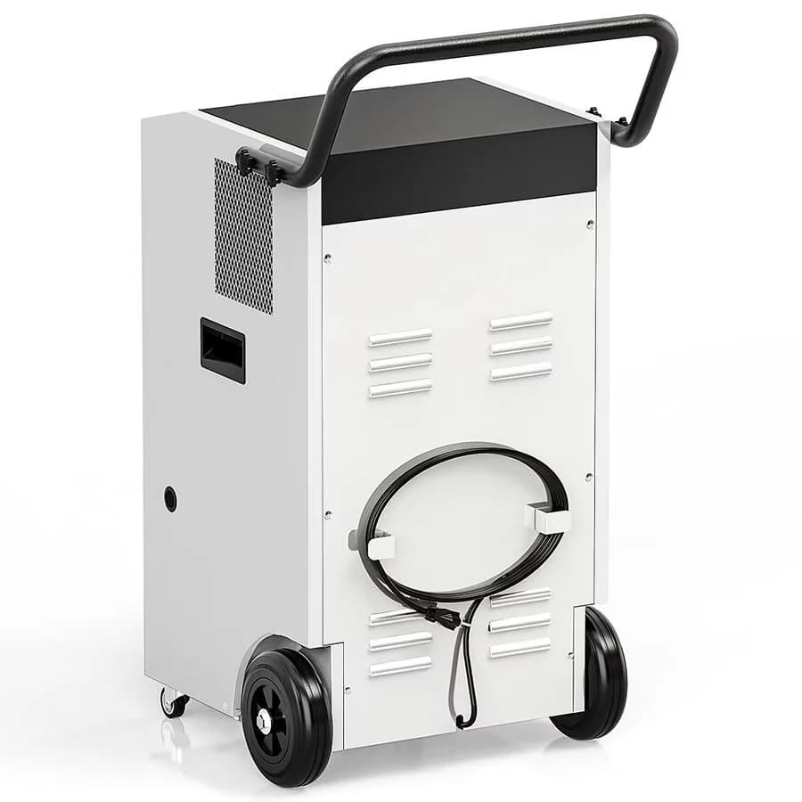 Modern Dehumidifier with Bucket Full Indicator, Built-In Pump, 170-Pint Commercial - White Model 3D0F9C