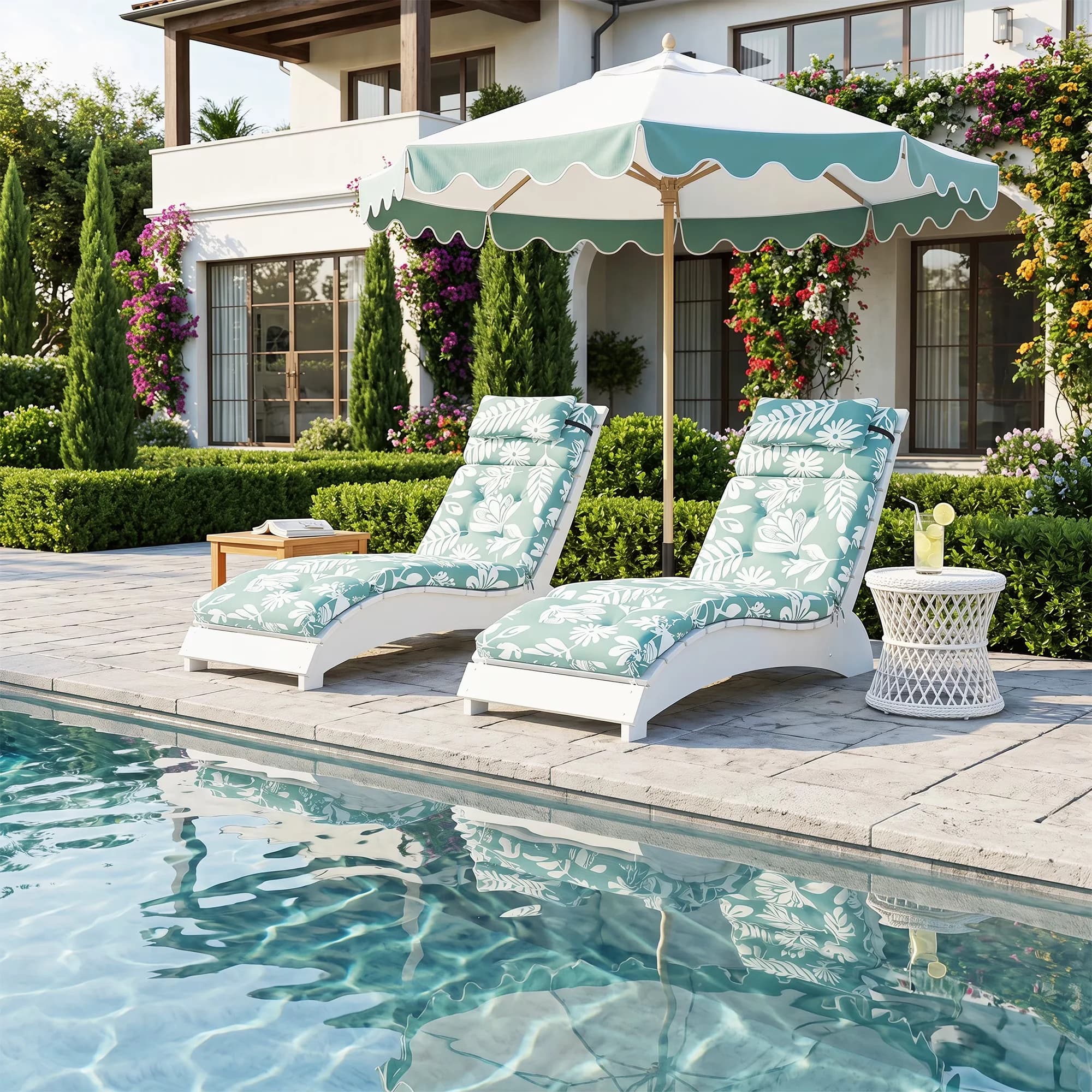 Professional Patio Chair with Water-Resistant, Green - Green Polyester Model 72DEA2