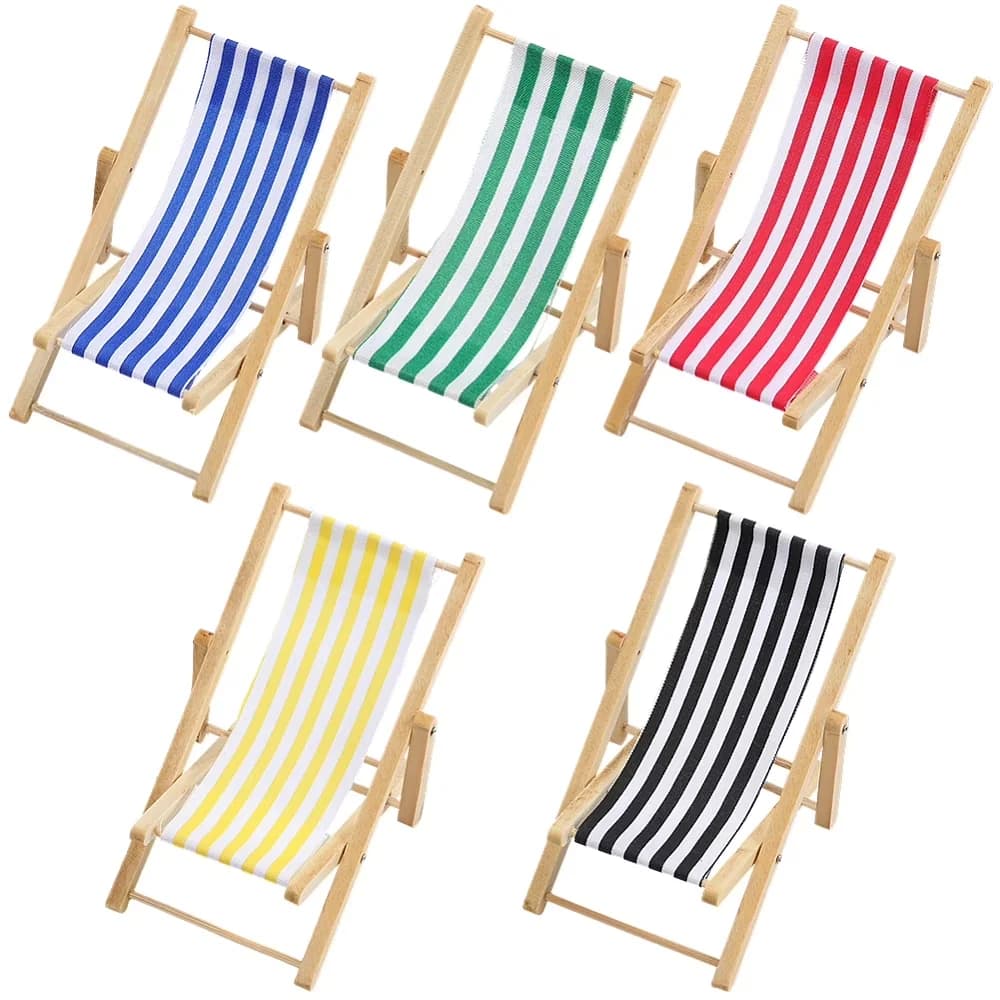 Beach Chair Versatile with Folding - Mixed Color 10Pcs - Modern Design Model 09283D