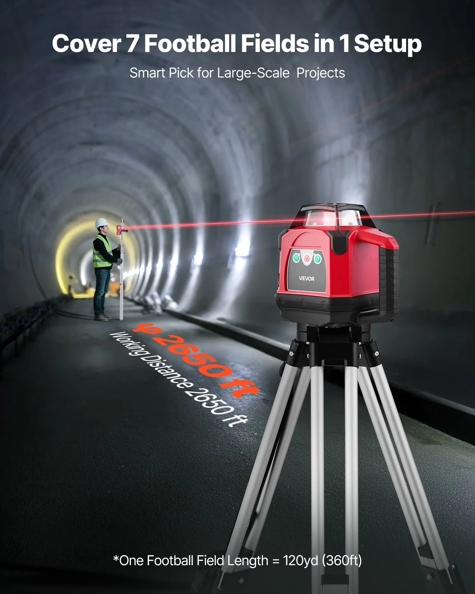 Reliable Measuring Layout with Battery, Heavy Duty - Abs,Aluminum Alloy Red Model 0AE2D3