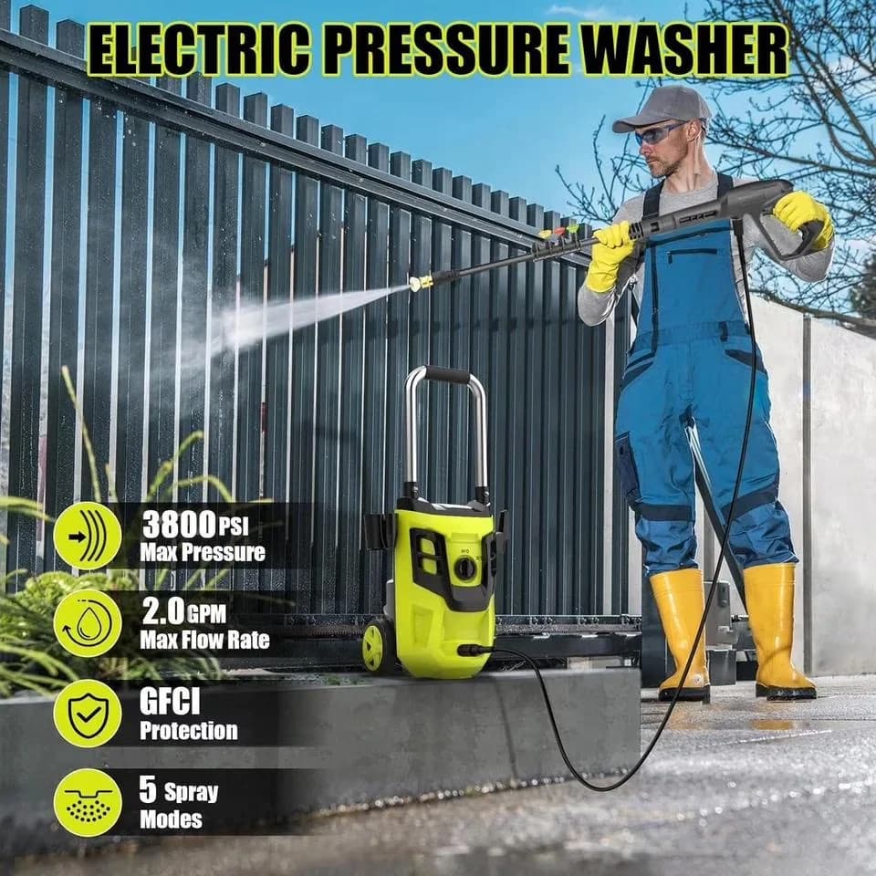 Pressure Washer Classic with Quick Connect Tips, Max 2.4 Gpm Electric Powered Cold Water - Model FA781E