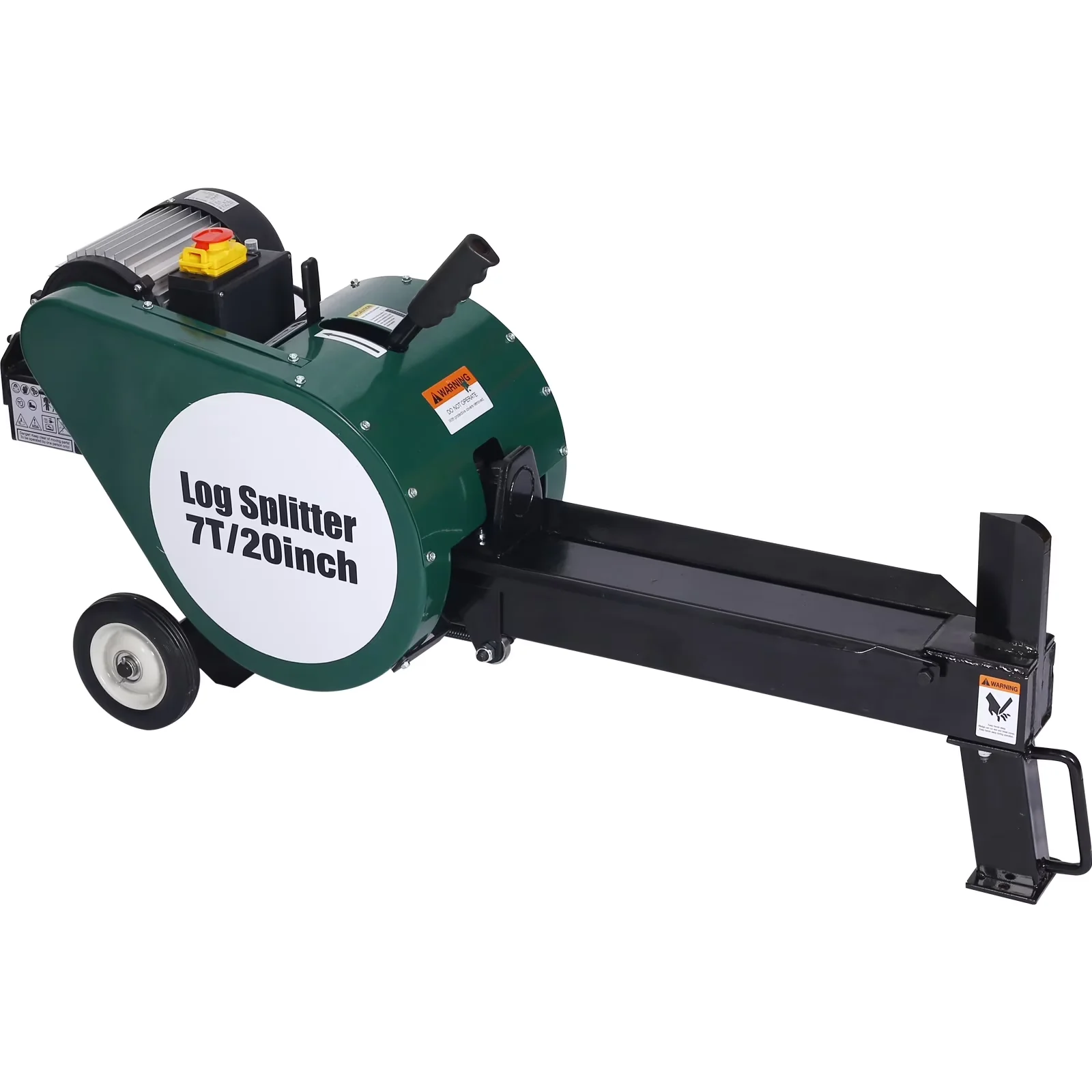Logsplitter Innovative with Wheeled, 7 Ton Horizontal Electric Wood Splitter - Green Model 52DB3A