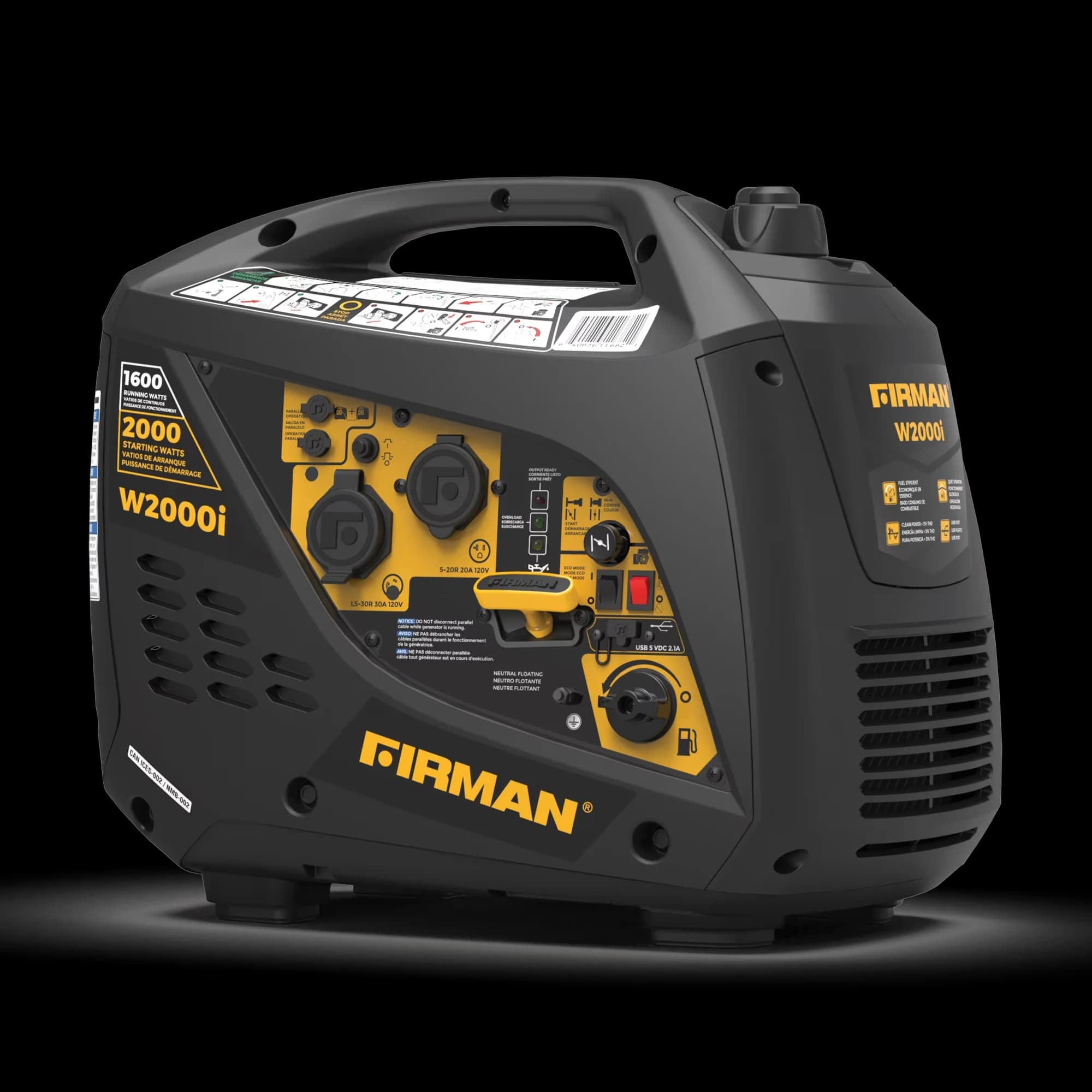 Essential Generator with 2000W, Low Oil Shutdown, 2000 Watt Inverter - W01682 Model 9A1784