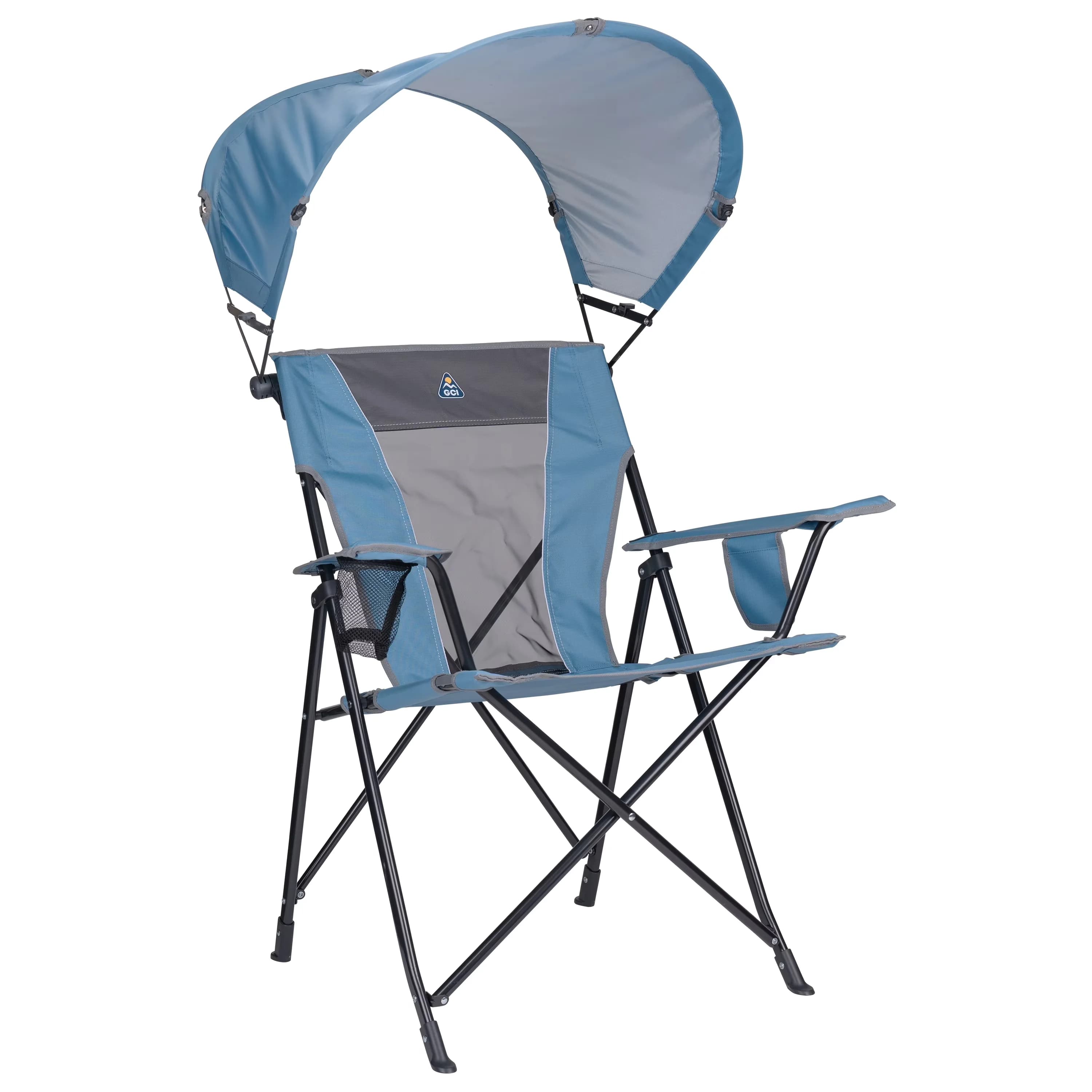 Beach Chair Stylish with Adjustable, Lichen Blue - Blue Polyester, Steel Model 2DC0B1