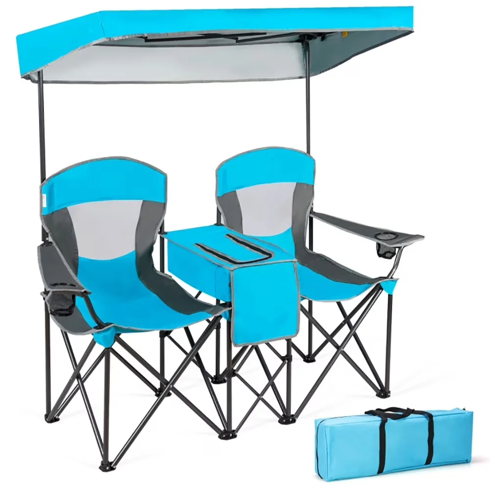 Compact Beach Chair with Folding, Folding Camp and, Portable Folding - Blue Model D610A4