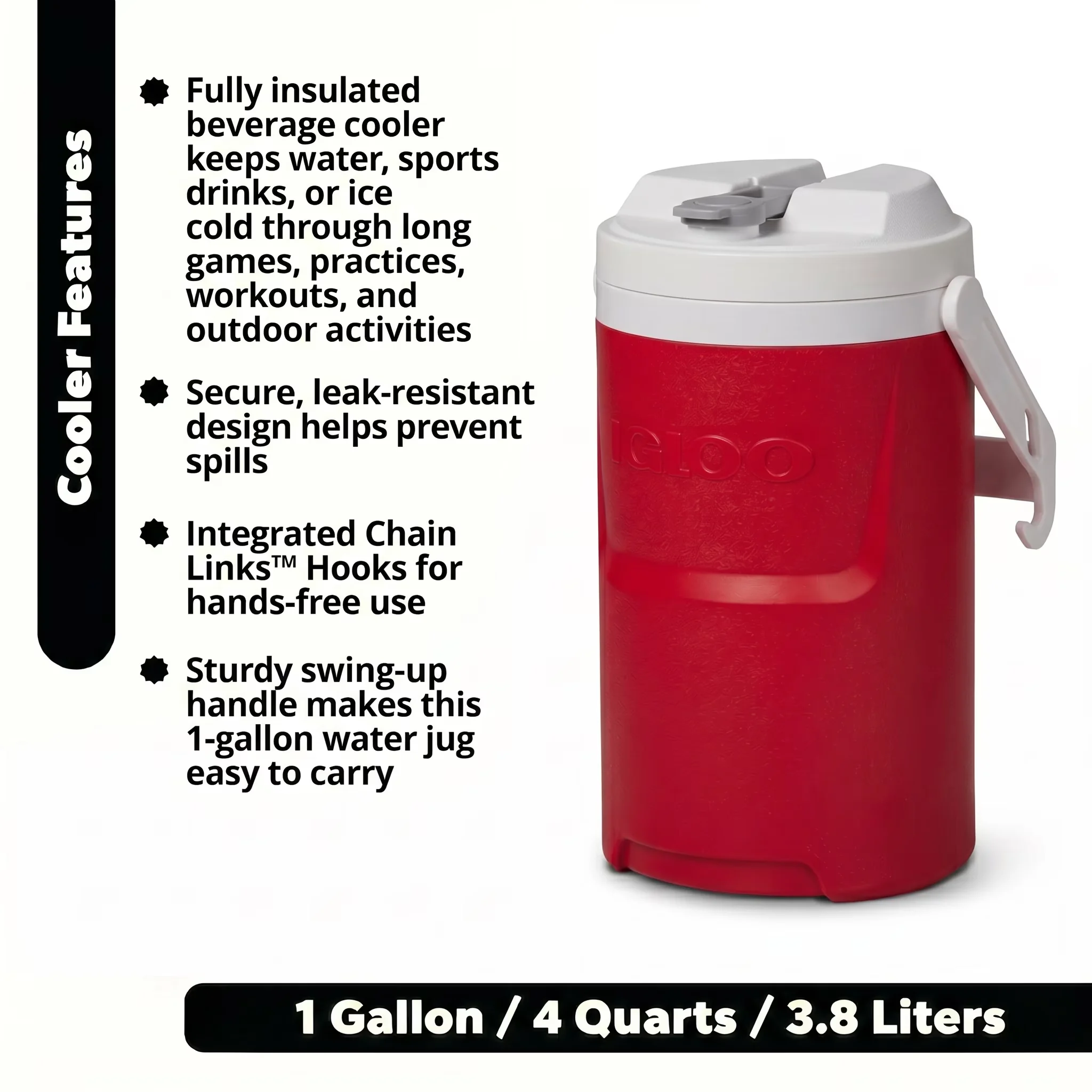 Water Filtration Modern with Red, Hooks, Sturdy swing-up carry handle - Polyethylene And Polypropylene Red Model BF2649