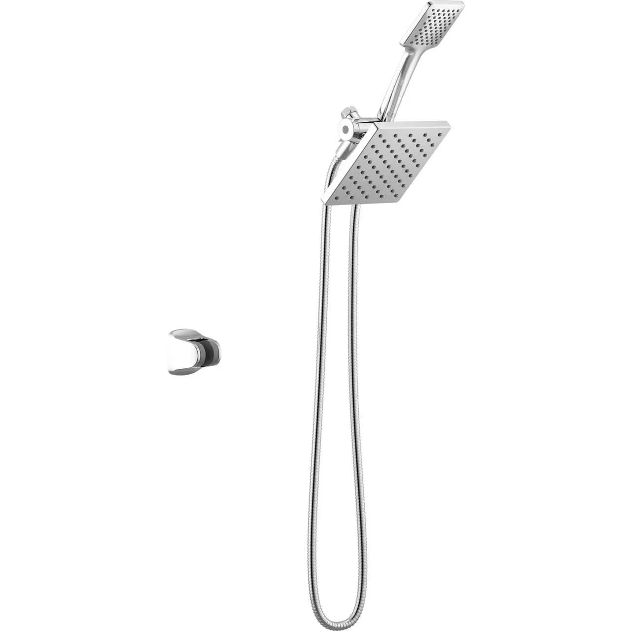 Classic Shower Head with Easy Installation, Handheld, Easy To Clean - Plastic, Stainless Steel Silver Model 0C934F