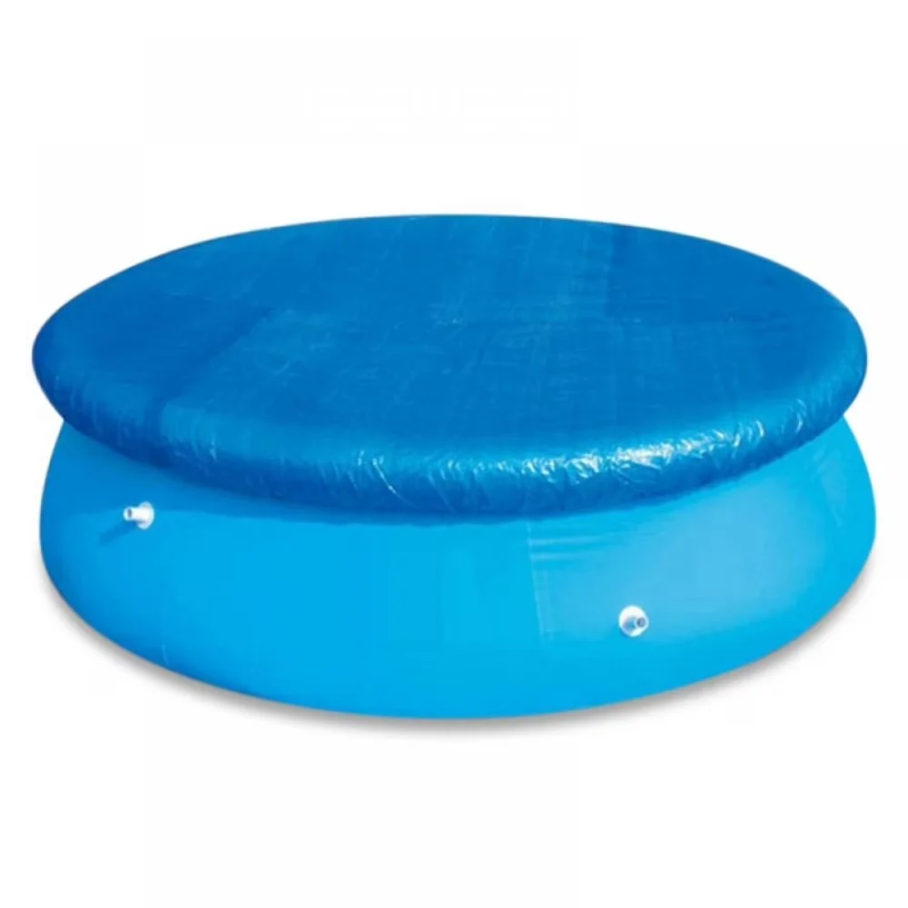 Modern Inflatable Pool with Floor Circular Swimming (12ft), Circular Frame With Solar Hood - Model 6AFFDD