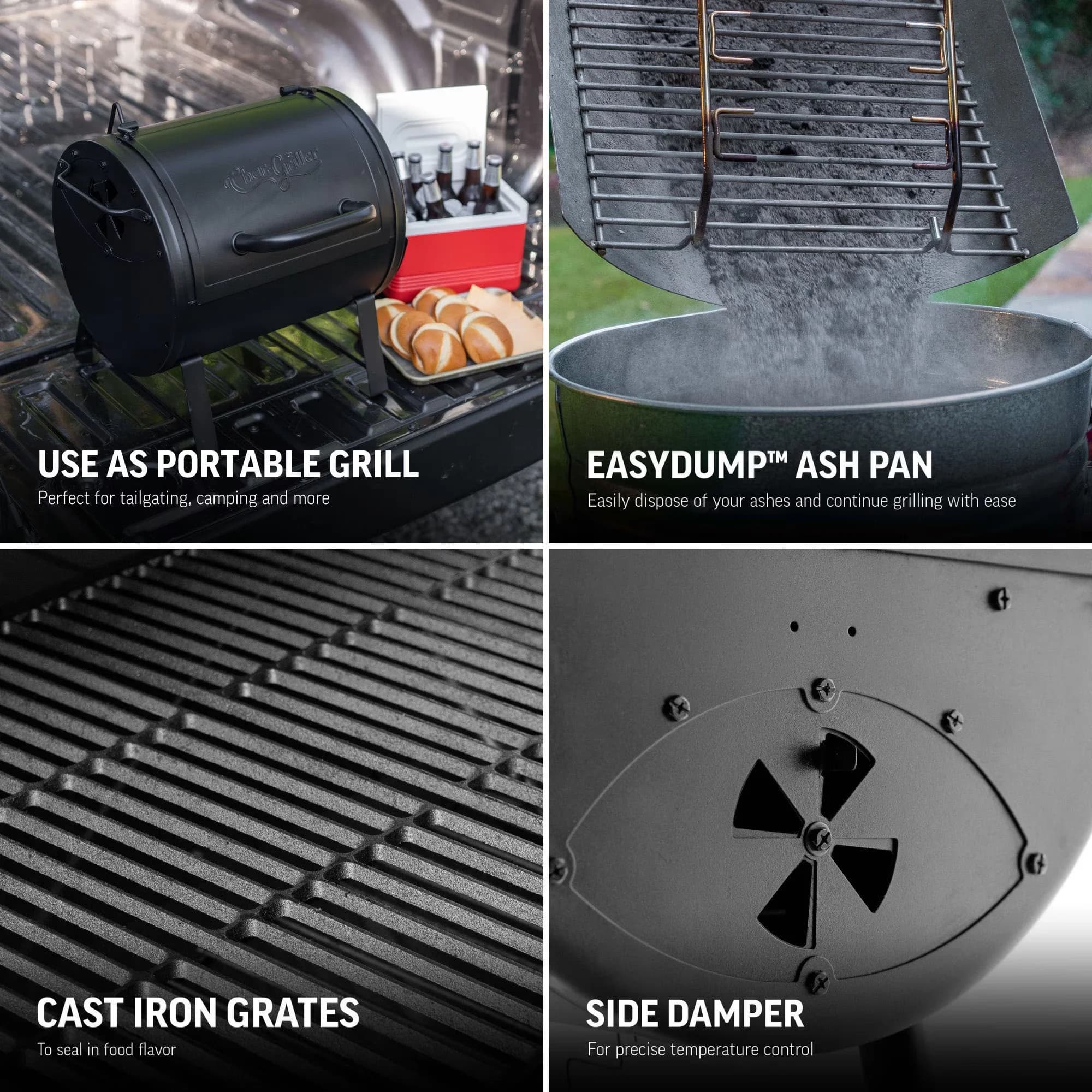 Charcoal Grill Durable with Portable - Steel - Durable Build Model 5ADC8C