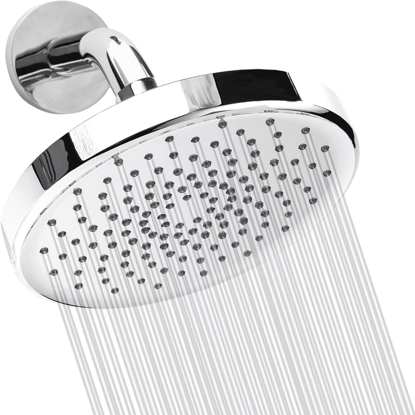 Shower Head Professional with High Pressure, Chrome Plated Brass - Abs Silver Model EE22E1