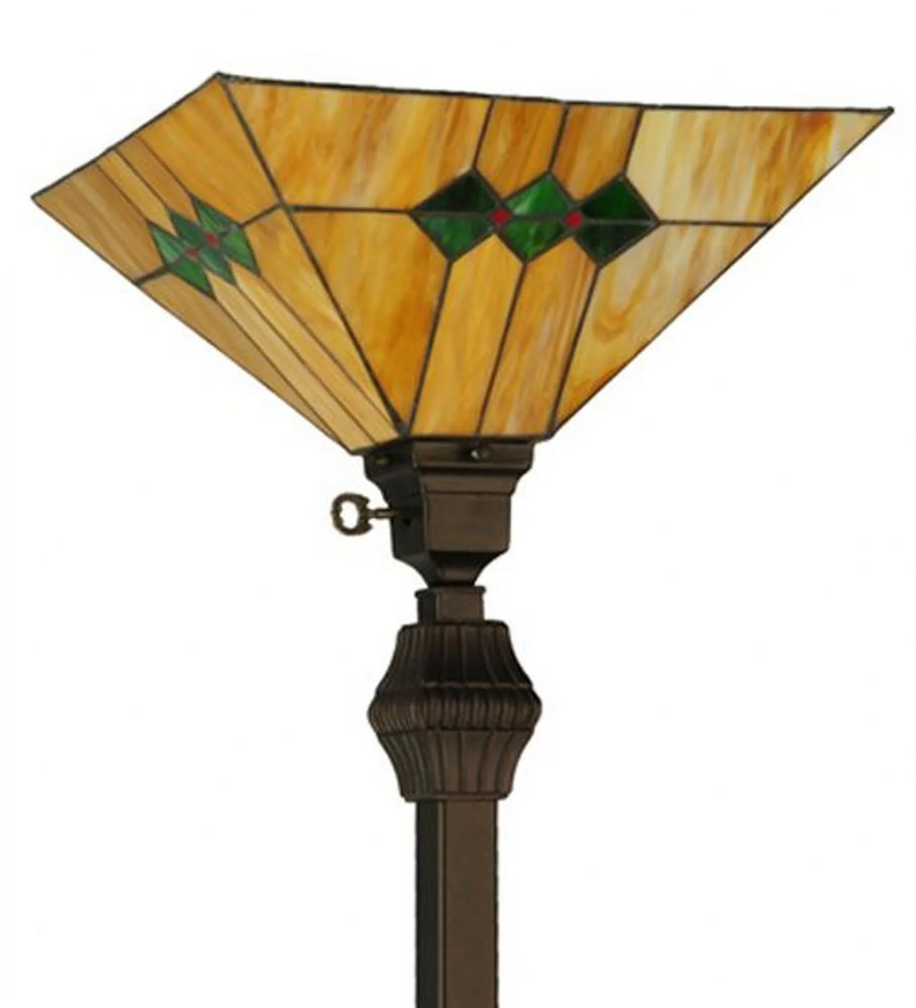 Floor Lamp Quality with Traditional, Torchiere Lamps, Martini Mission Collection - Metal Black Model E863CD