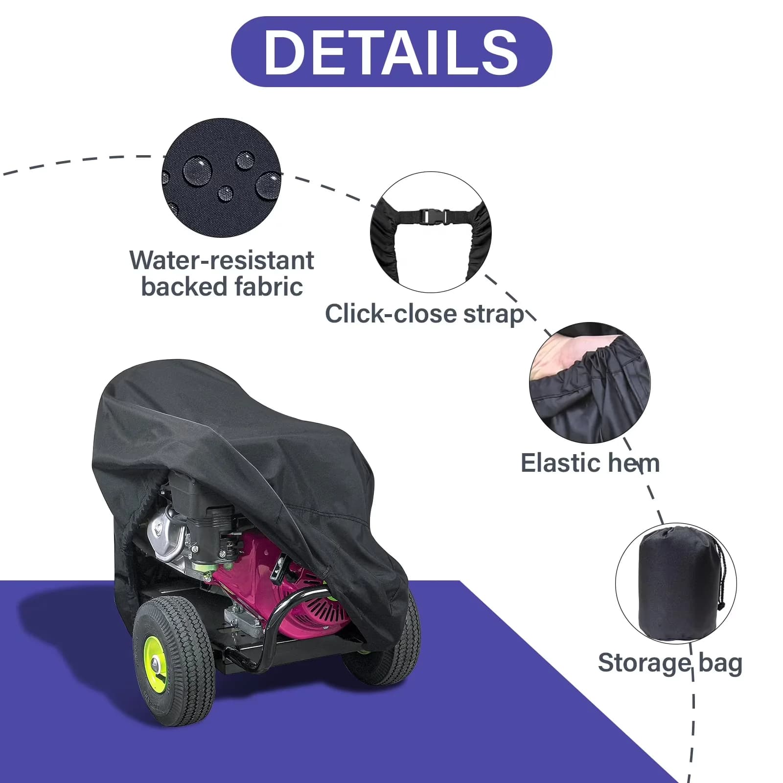 Replacement Parts Accessory Essential with Waterproof - Dark Fabric Universal Model 0303DE