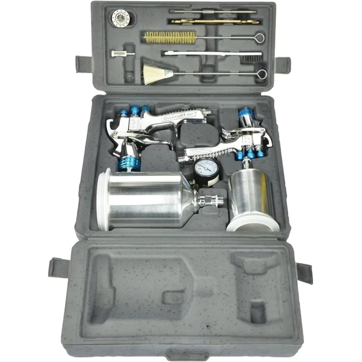 Modern Air Tools Compressor with 1.8mm fluid tip & needle, Fluid Tips: 1.3mm 1.0mm and 1.8mm - Black Model DBDDB0
