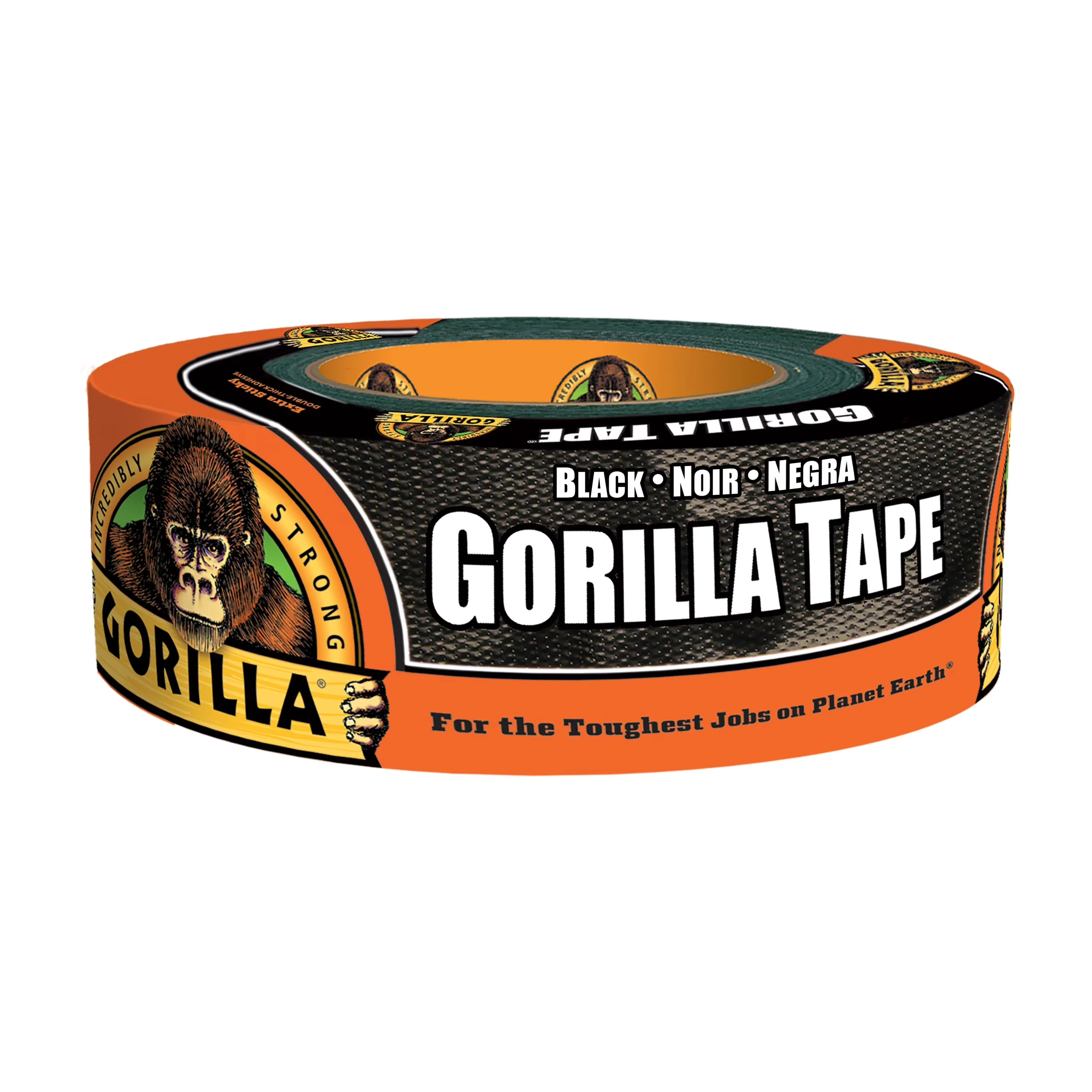 Durable Moving with Black Tape, 35 yd - Polyethylene Coated Cloth Black Model E98307