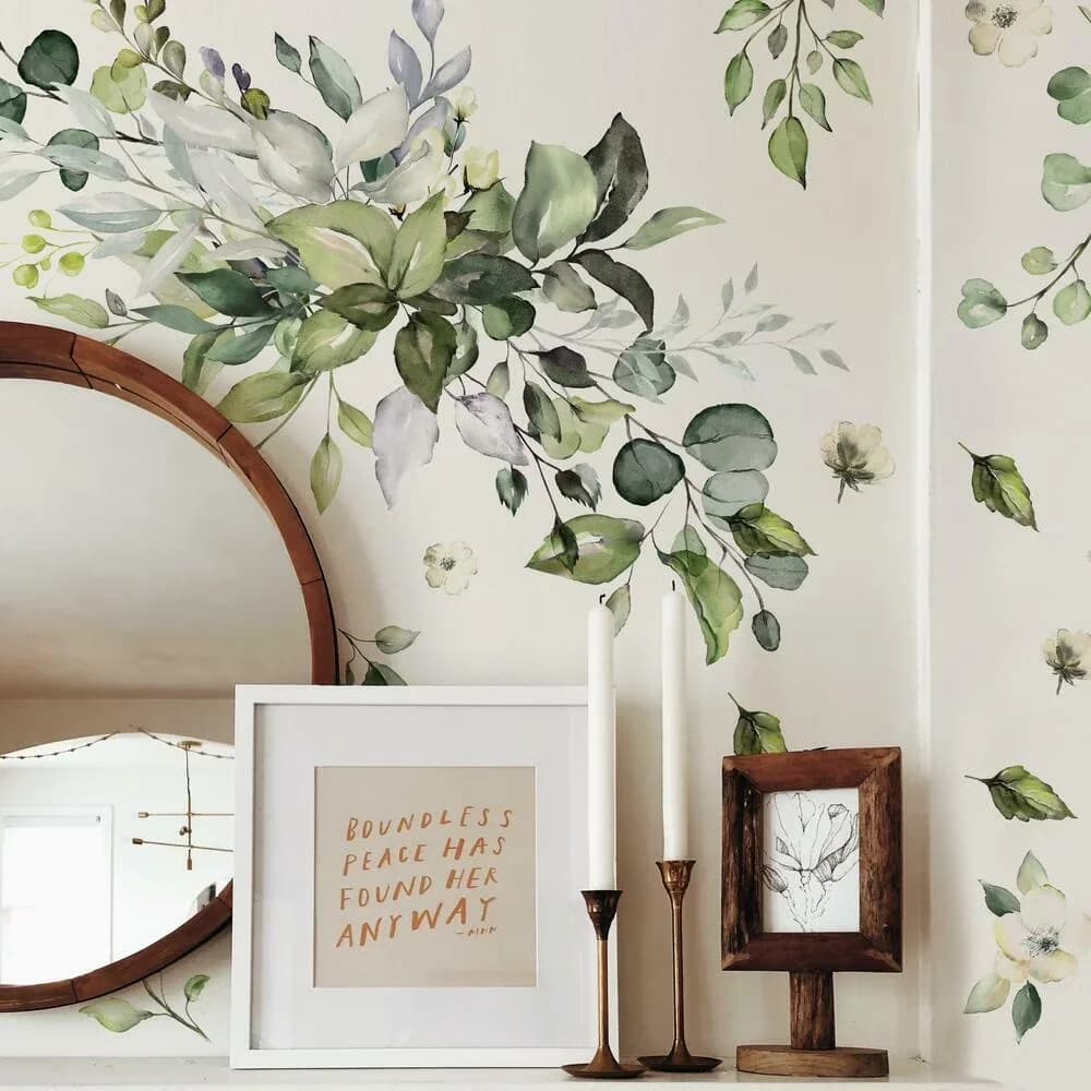 Wallpaper Wall Decals Wall Covering Durable with Reusable - Vinyl White Model 1FE41D