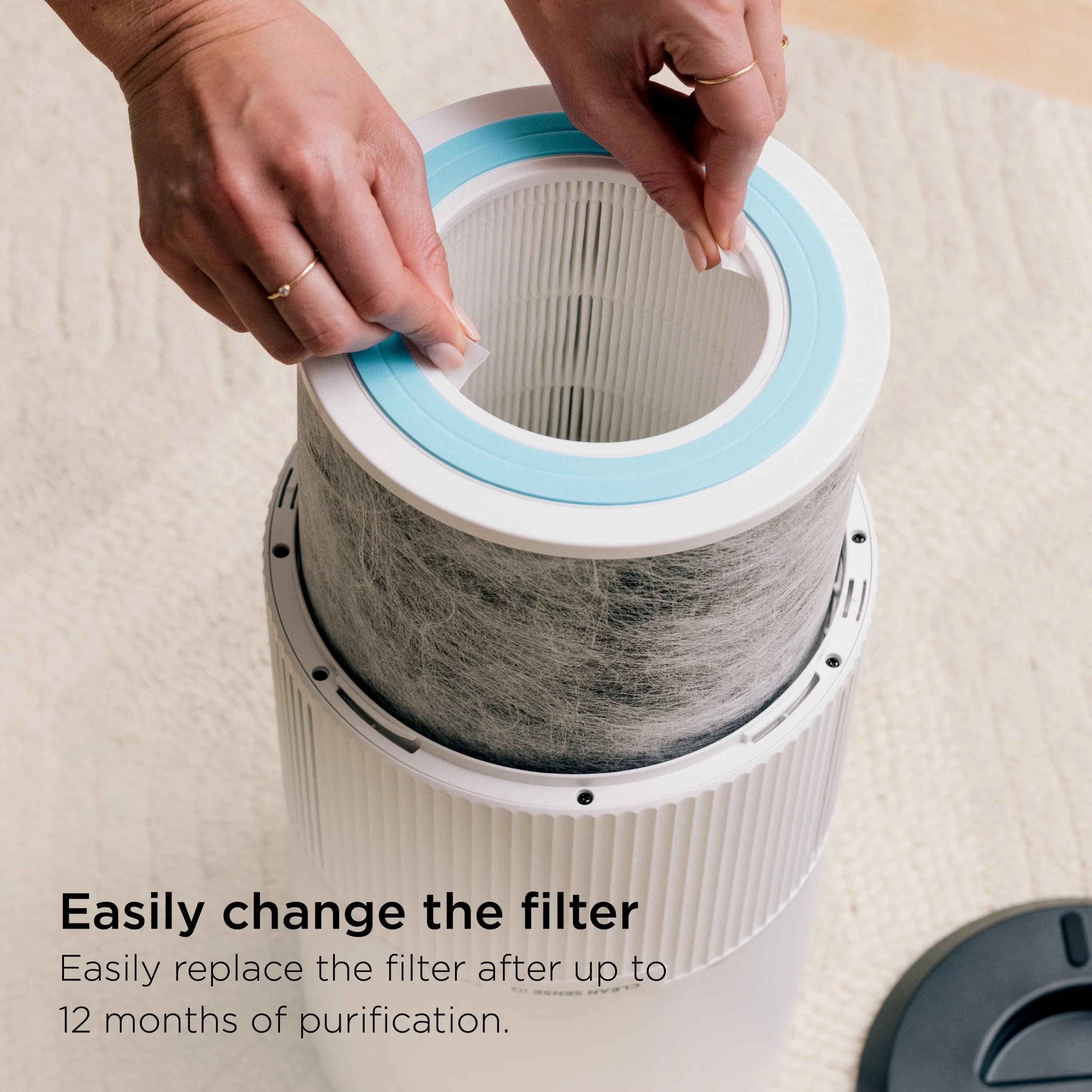 Air Purifier Essential with Variable Speed, Automatic Shut-Off, MAX 1000 St Ft True HEPA - Model 88419D