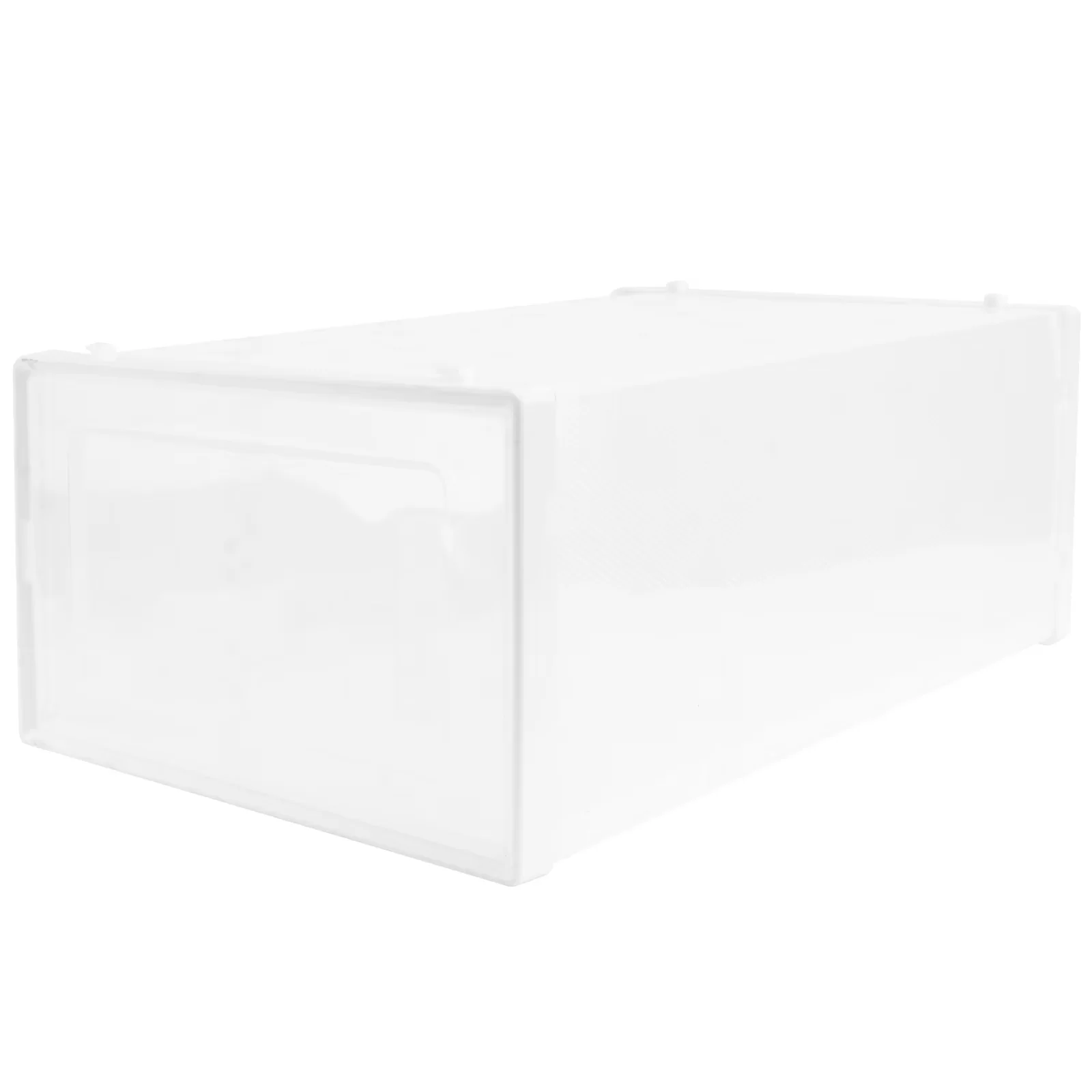 Durable Garage Storage Supply with Collapsible, Transparent Organizer Container - Plastic White Model 632593