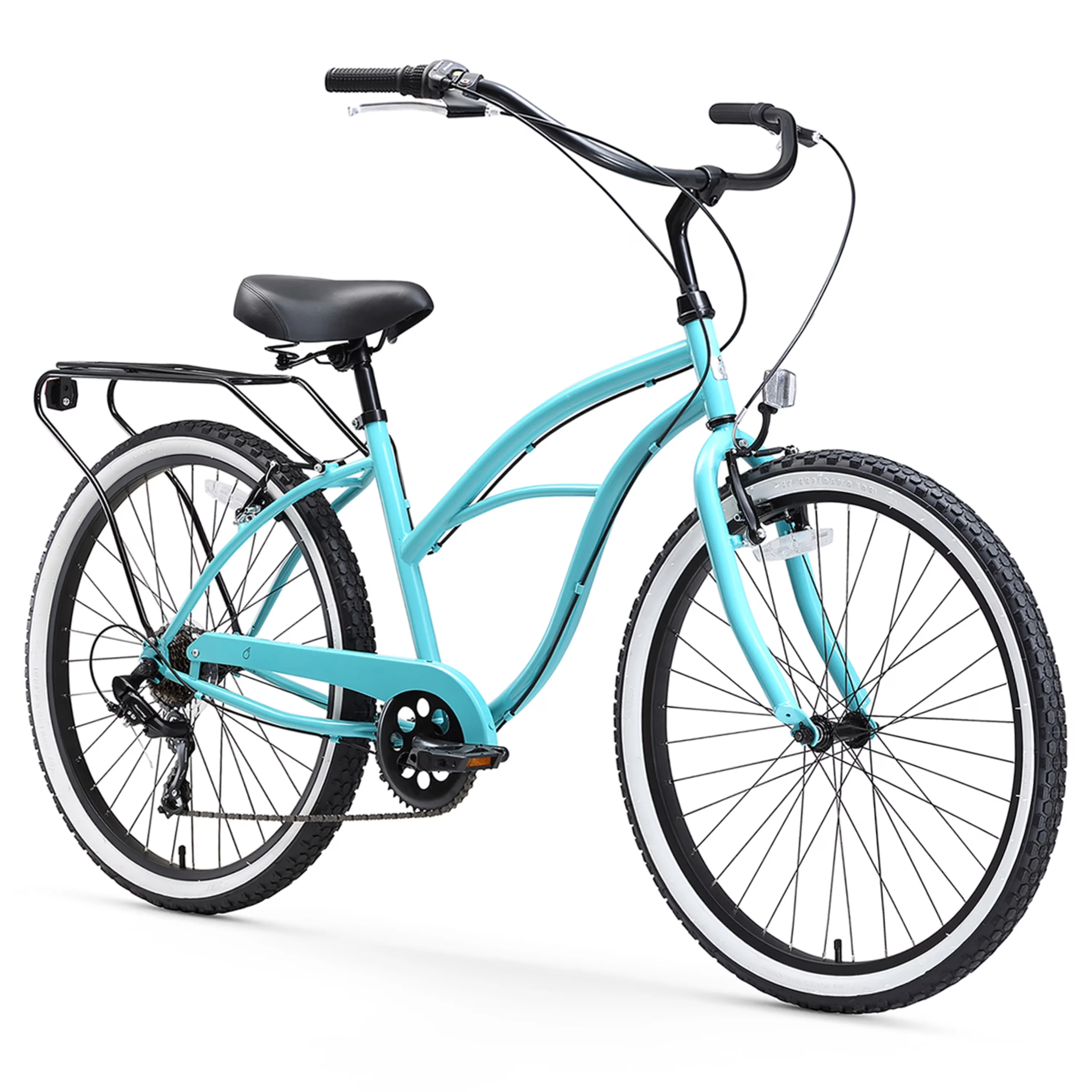 Innovative Cruiser Bike with Single and Seven Speed Options, Optional Rear Rack for added storage - Blue Model 773B8D