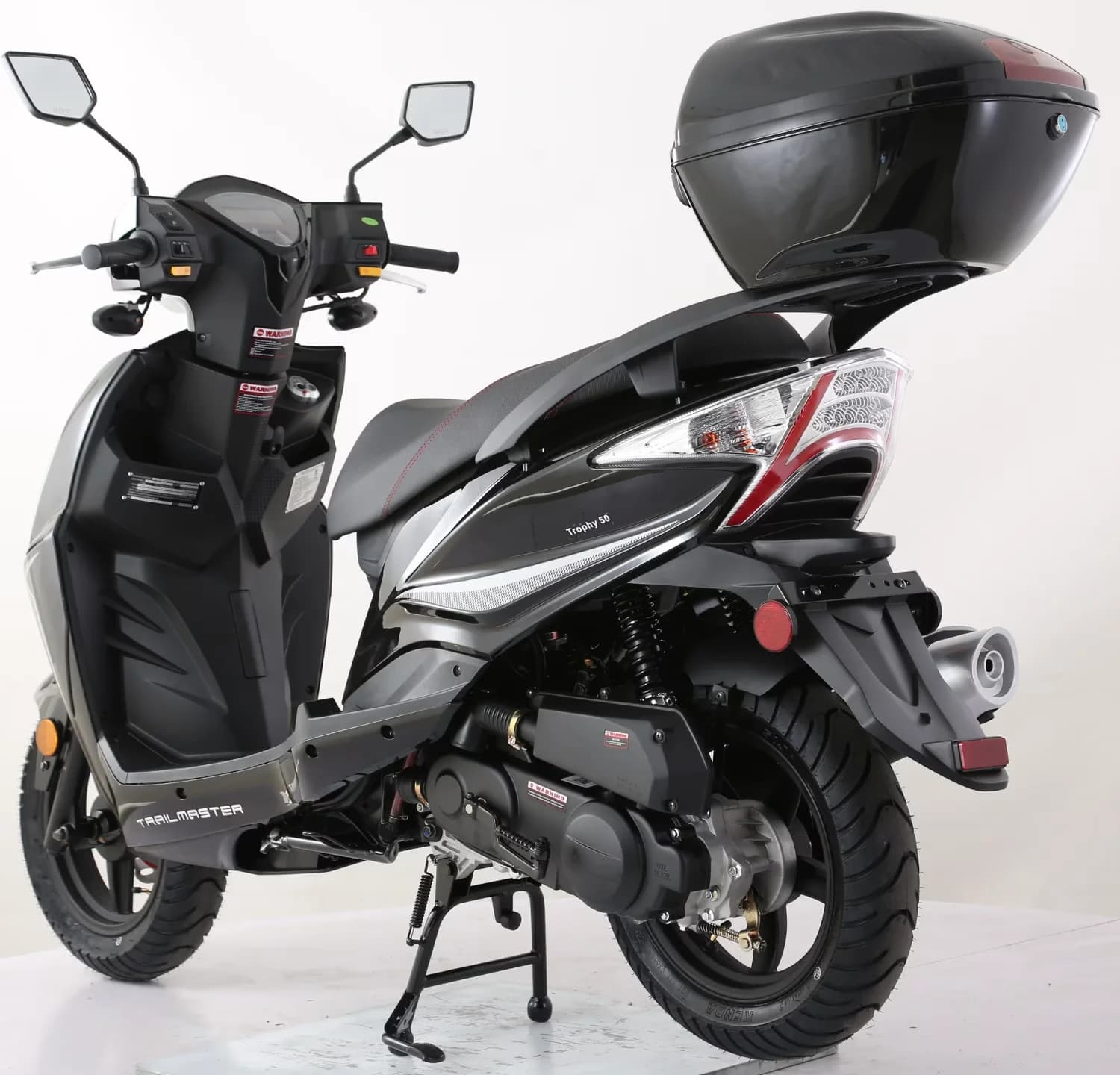 Scooter Classic with Headlights, 12-inch Aluminum Rims, Automatic CVT - Black Model 03FA26