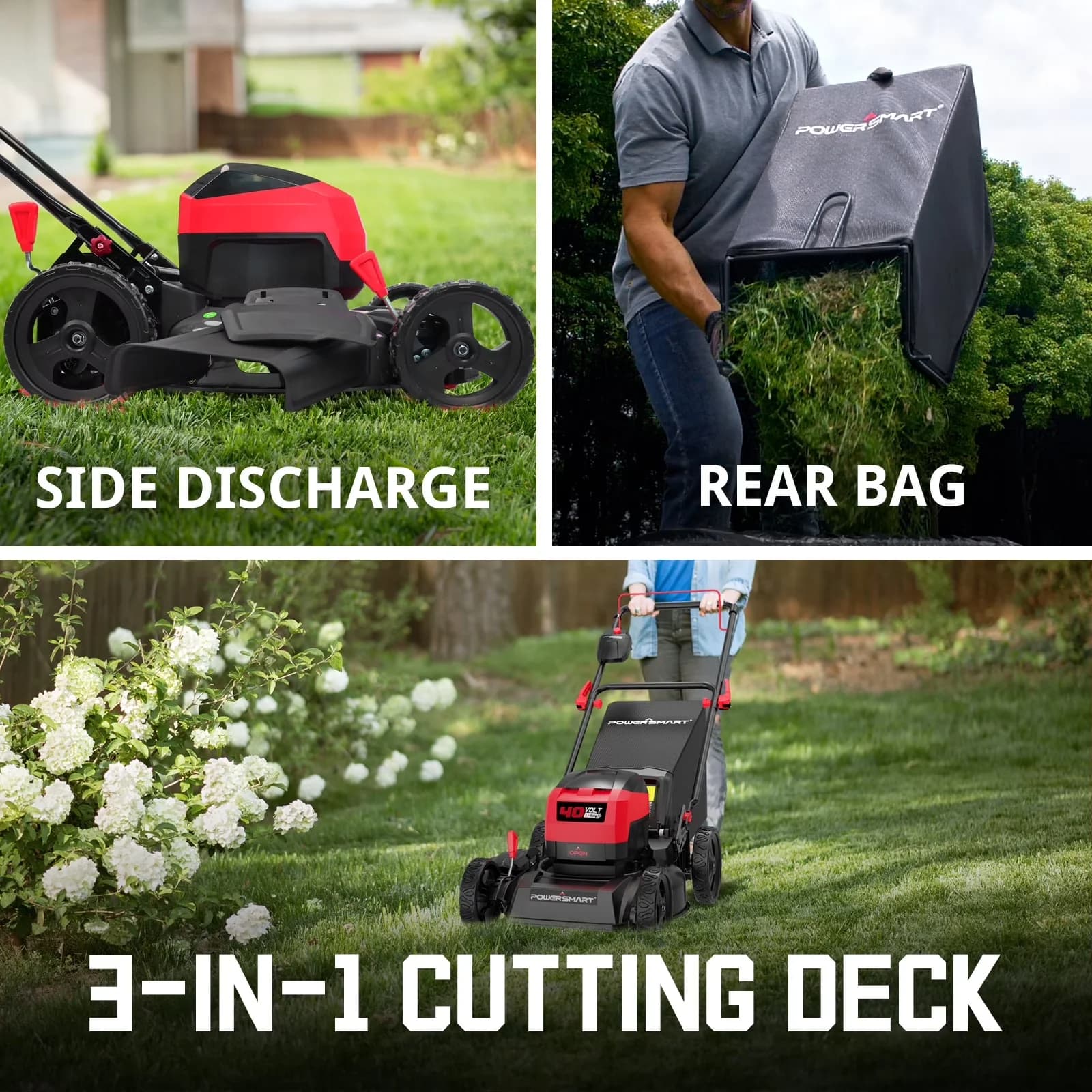 Stylish Push Mower with Battery, 40V, Brushless Motor - Commercial Quality Model DC79E6