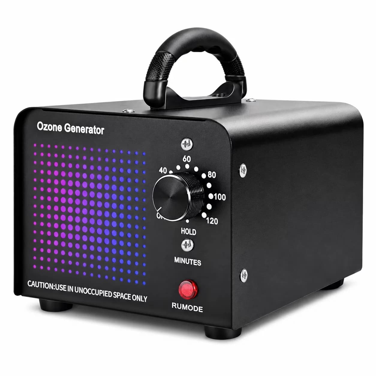 Essential Air Purifier with Variable Speed, Ozone Generator 15000mg/h Ozone Machine - Black for Home, Car Model 80A52C