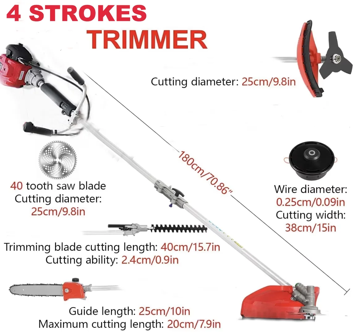 String Trimmer Sleek with Attachment Capable - GX35 - Heavy Duty Model 4343E6