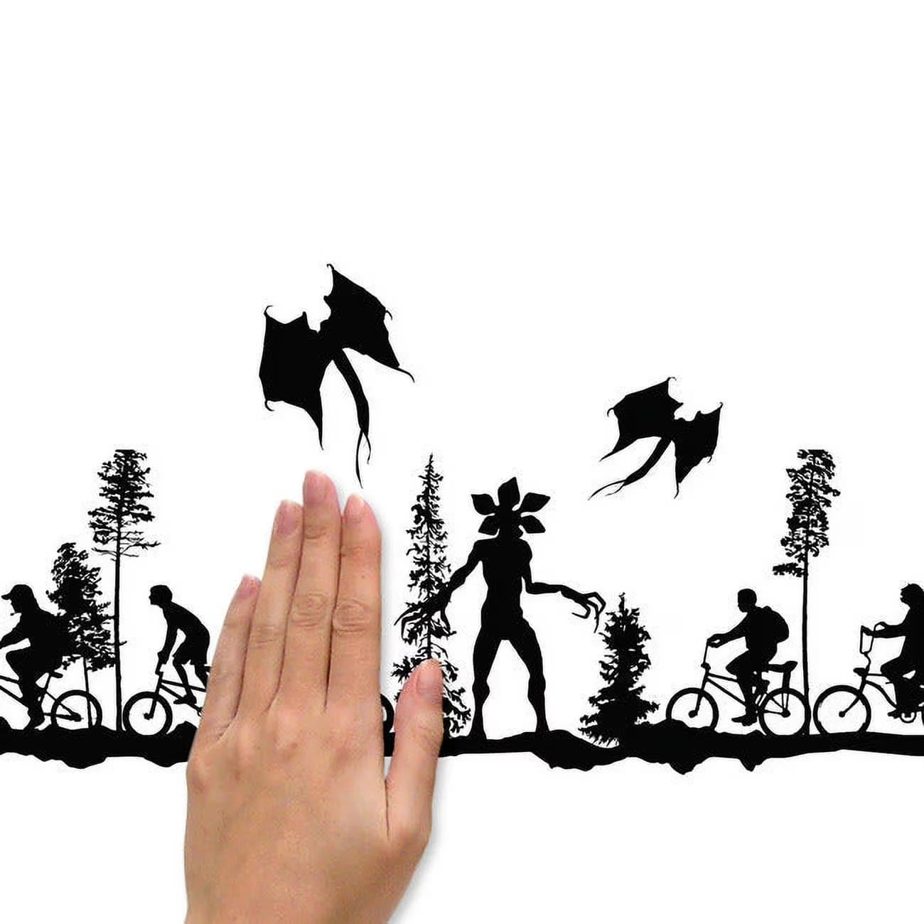 Wallpaper Wall Decals Wall Covering Professional with Reusable, Easy to apply - just peel and stick - Vinyl Black Model 6491F4