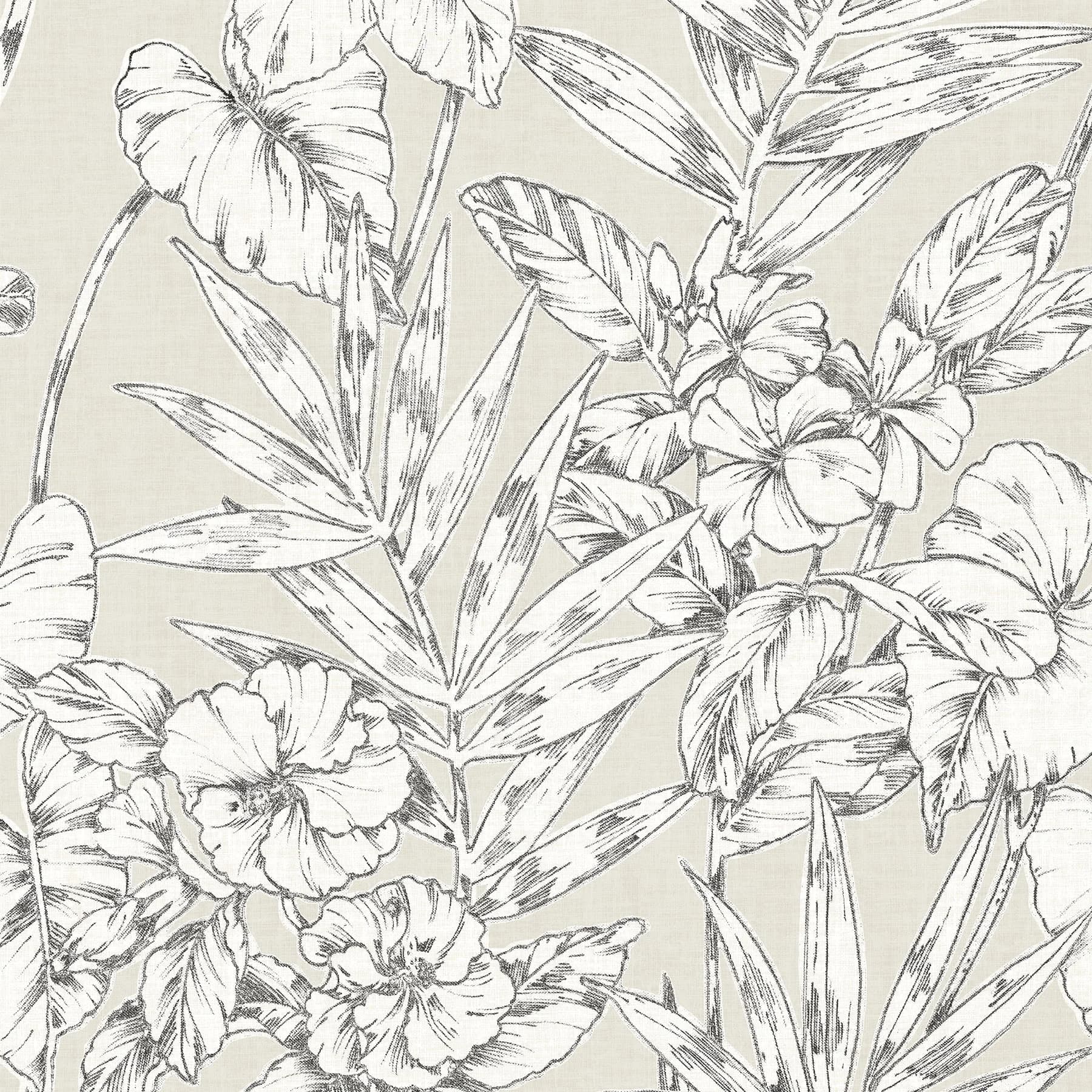 Durable Wallpaper with Removable, 216-in by 20.5-in, Grey Cayman Vinyl Peel And Stick - Gray Vinyl Model 398286