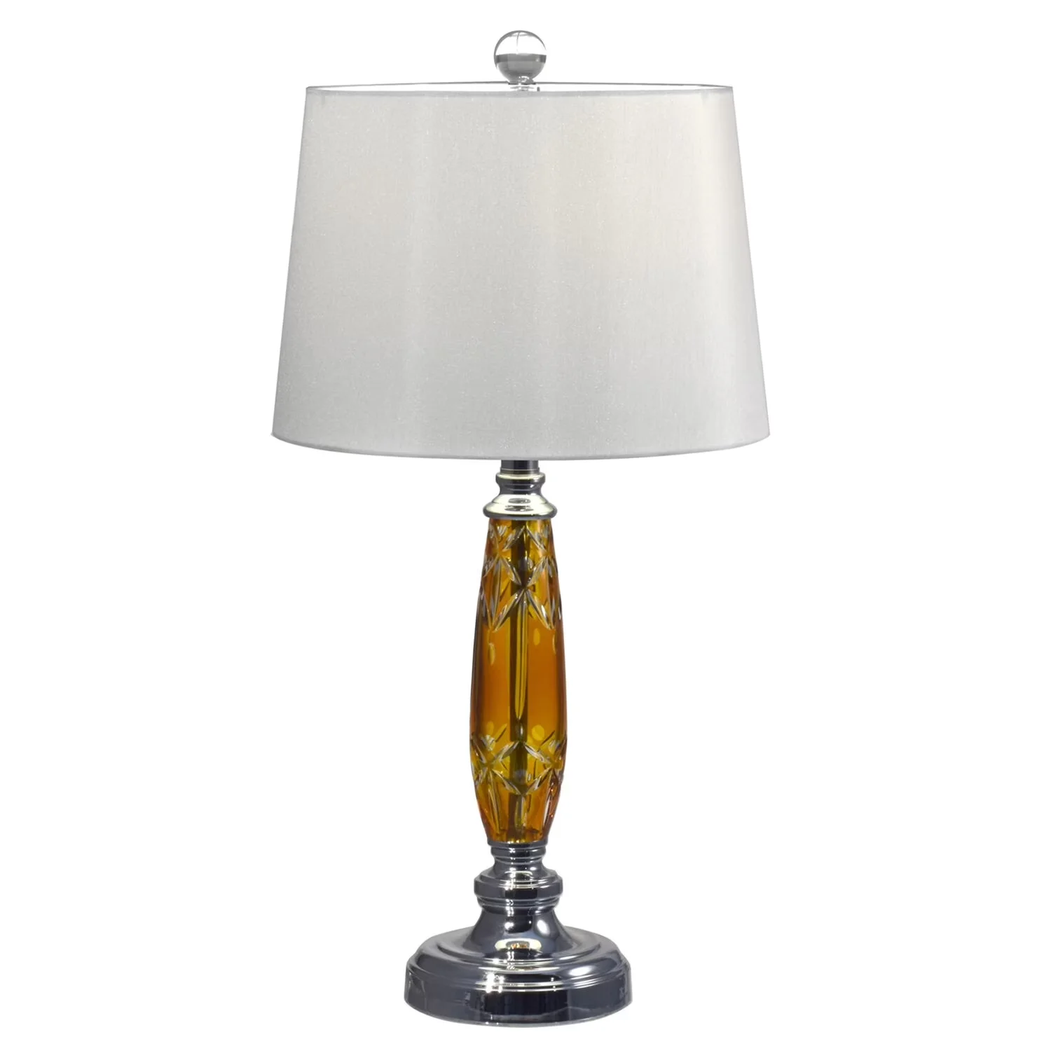 Sleek Table Lamp with Incandescent, Traditional, Lighting - Metal Silver Model 5462BA