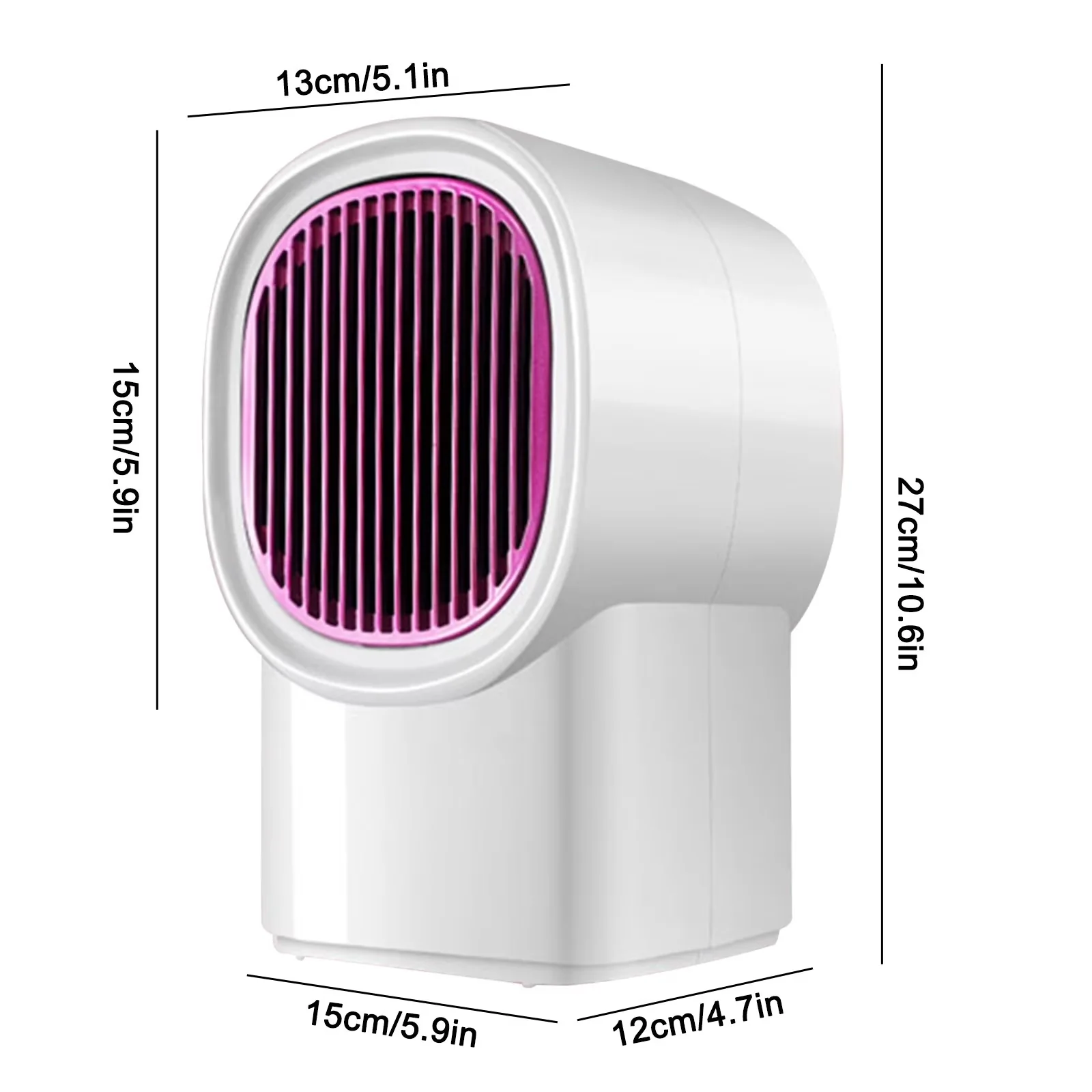 Portable And Electric Space Heater Professional with 800W, Automatic Shutoff - White Model 415C65