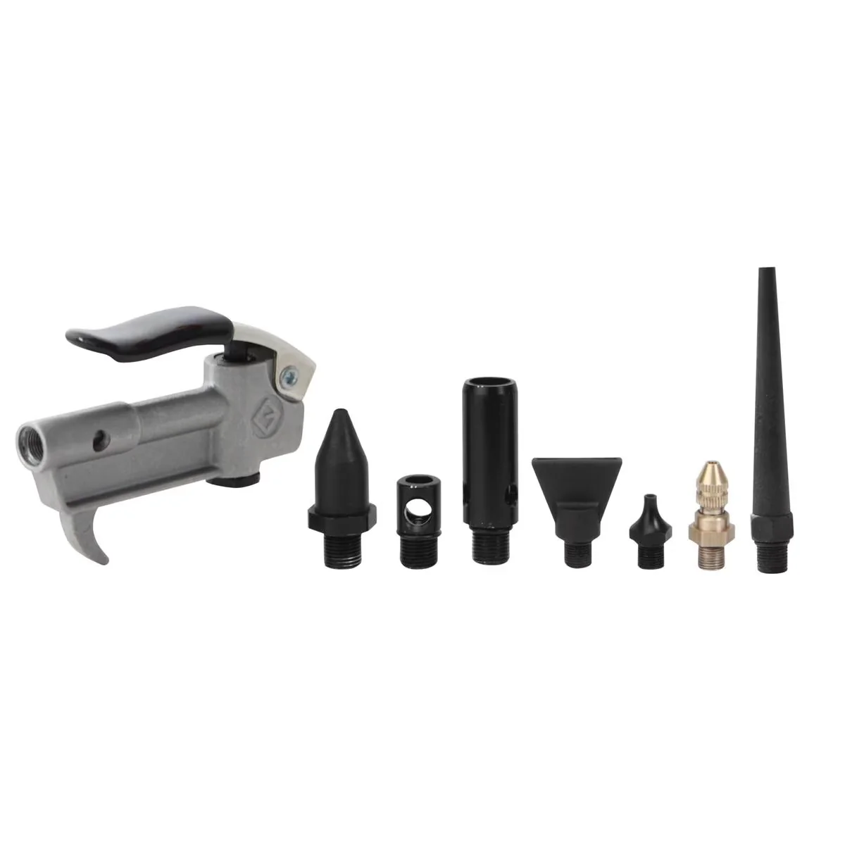 Efficient Air Tools Compressor with Adjustable, 7 Tips, Inlet threaded 1/4" NPT (F) - Black Model 81198D
