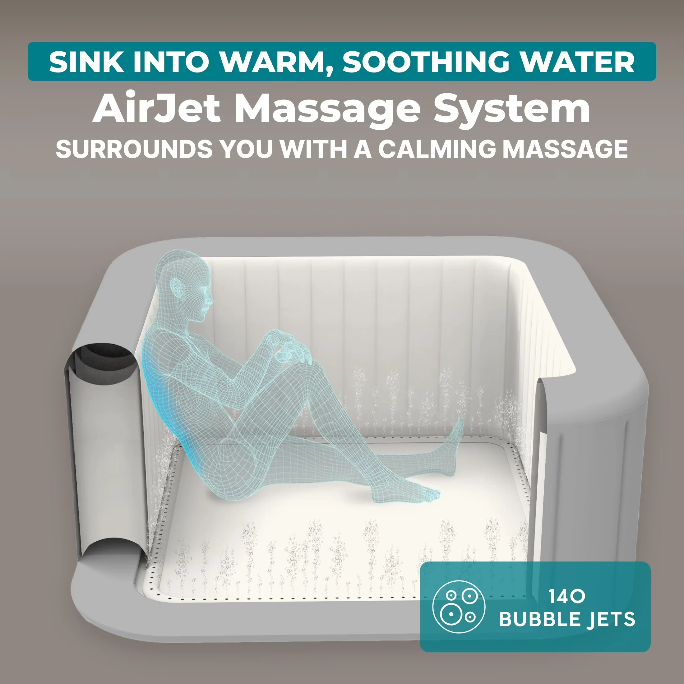 Quality Hot Tub with Energy Efficient, App-Control - 4-6 - Ergonomic Design Model 0D68F9