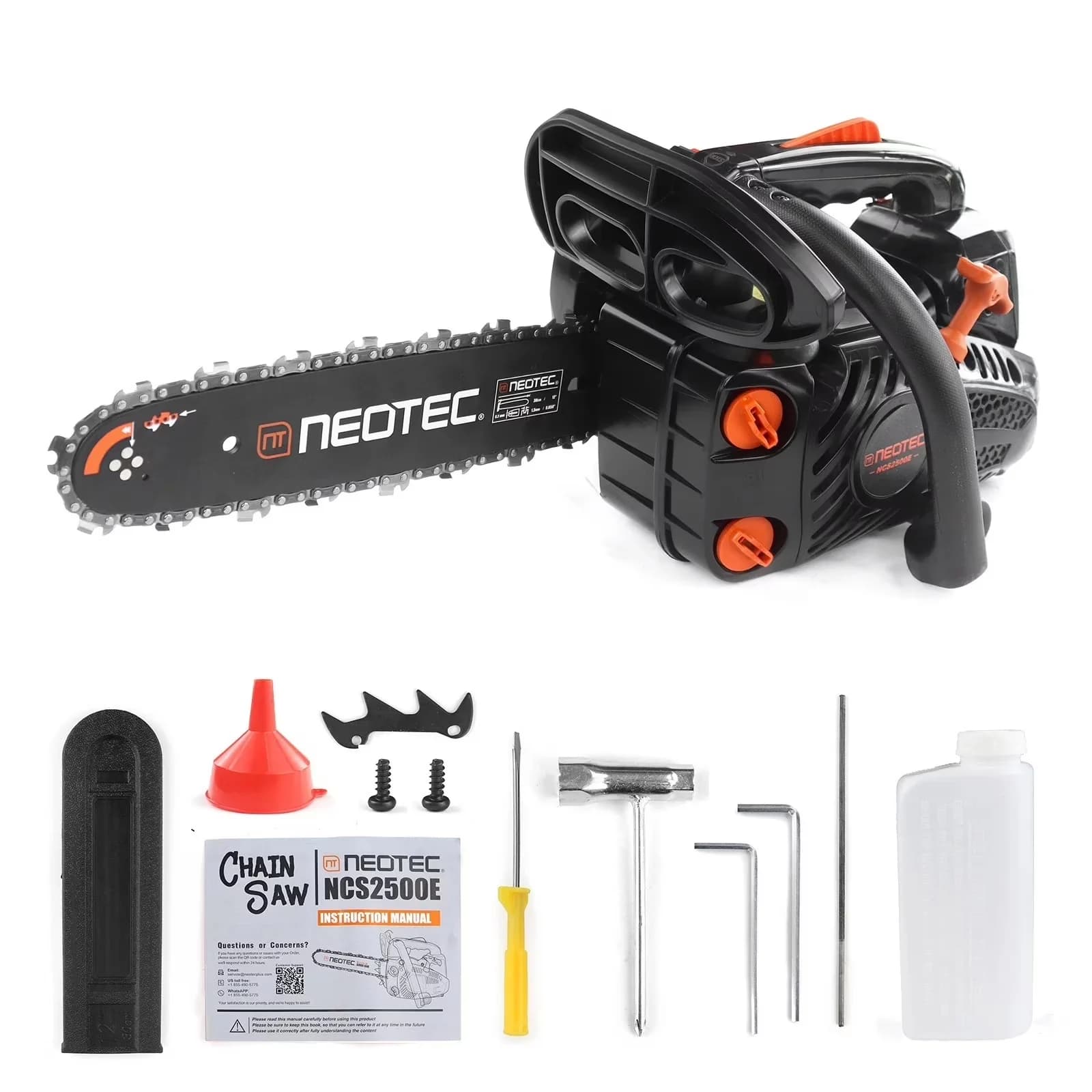 Modern Chainsaw with Anti-Vibration, 25.4CC Gas, 2-Cycle Handed Petrol Chainsaws - Model 421BCC
