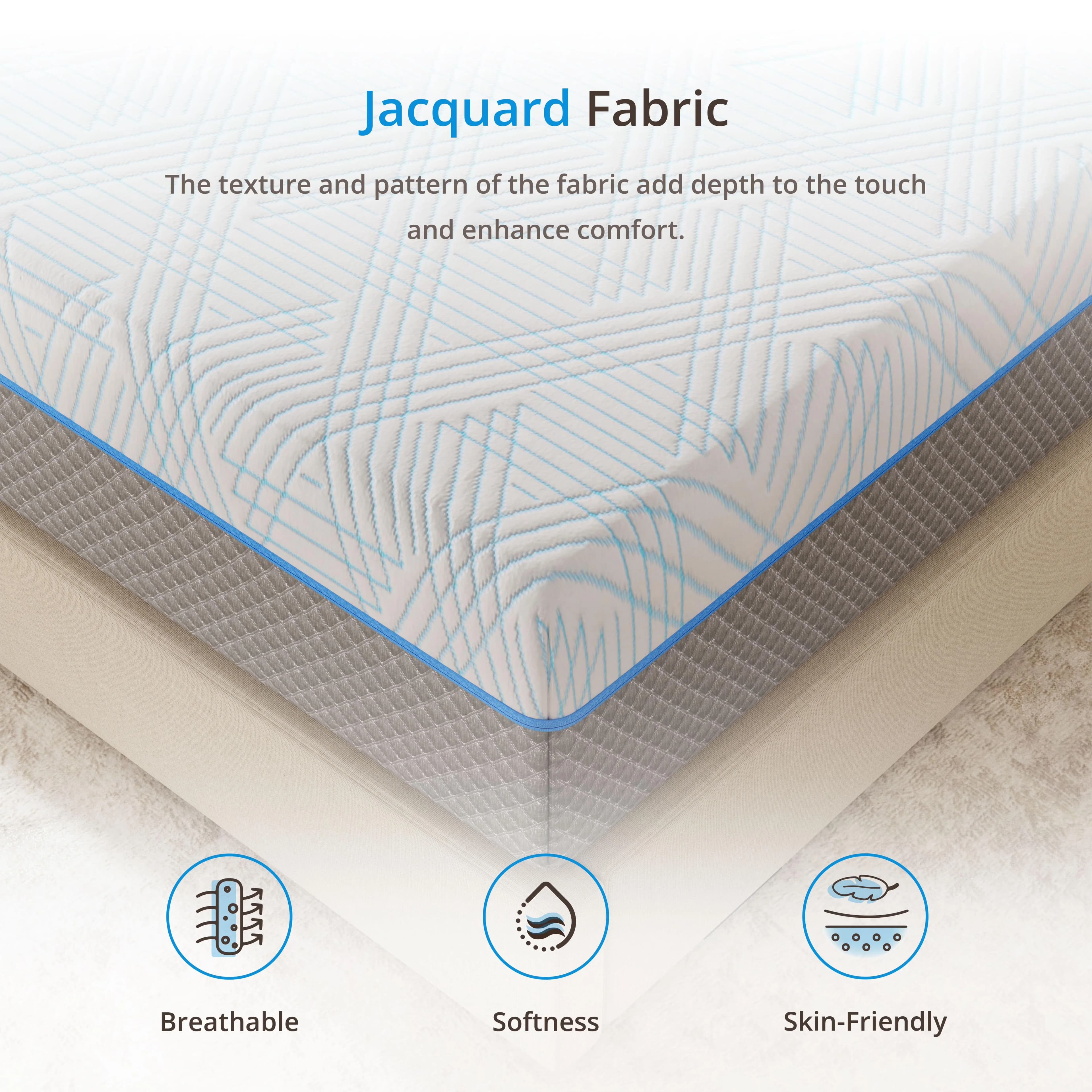 Compact Mattresses Accessory with Mattress-In-A-Box, Breathable Construction, Removable Cover - Memory Foam Model 45A00D