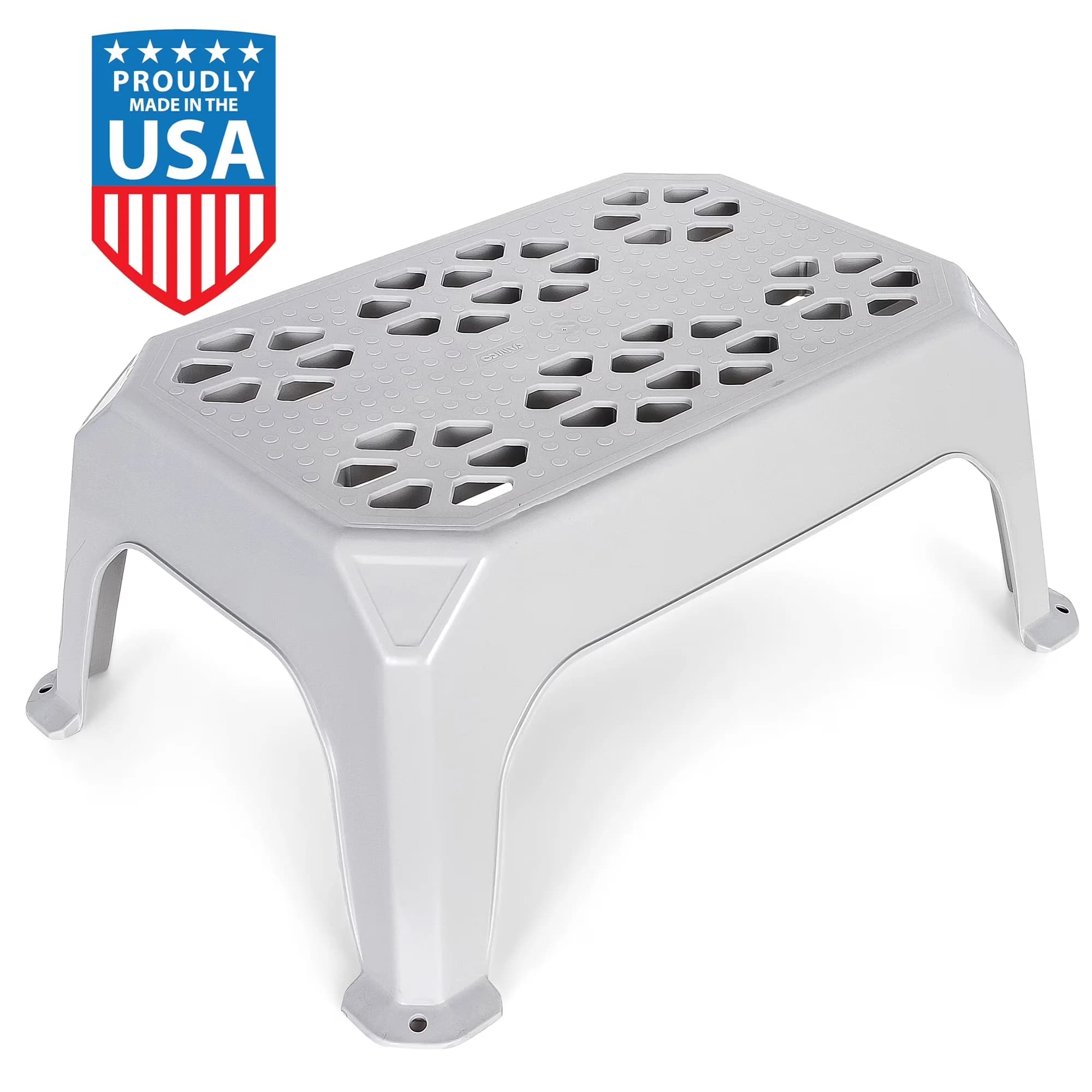 Ladders And Step Stool Efficient with Anti-Slip, Plastic (43470), Gray - Plastic Gray Model E4C773