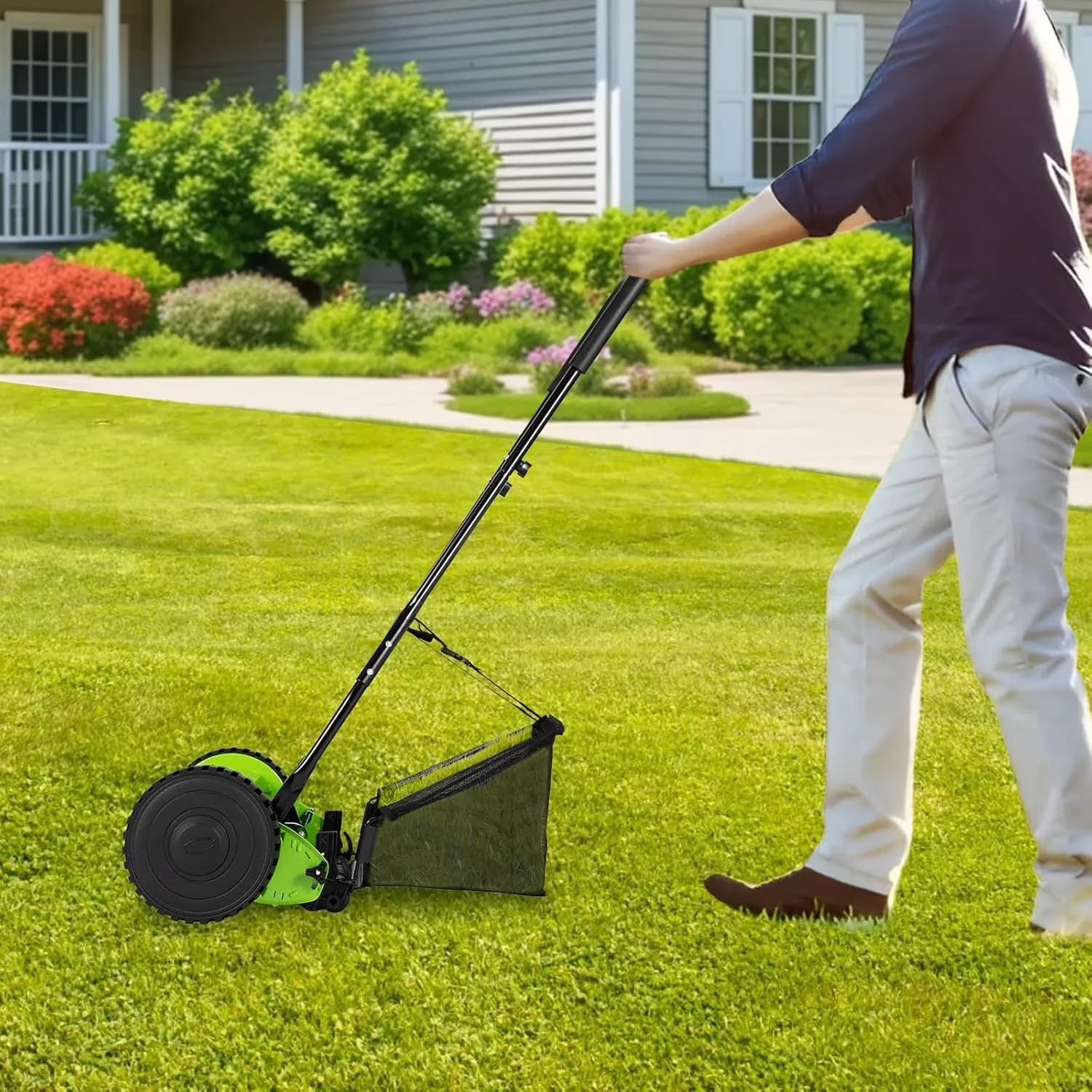 Reliable Push Mower with Adjustable - Green Manual - Built to Last Model FD8972