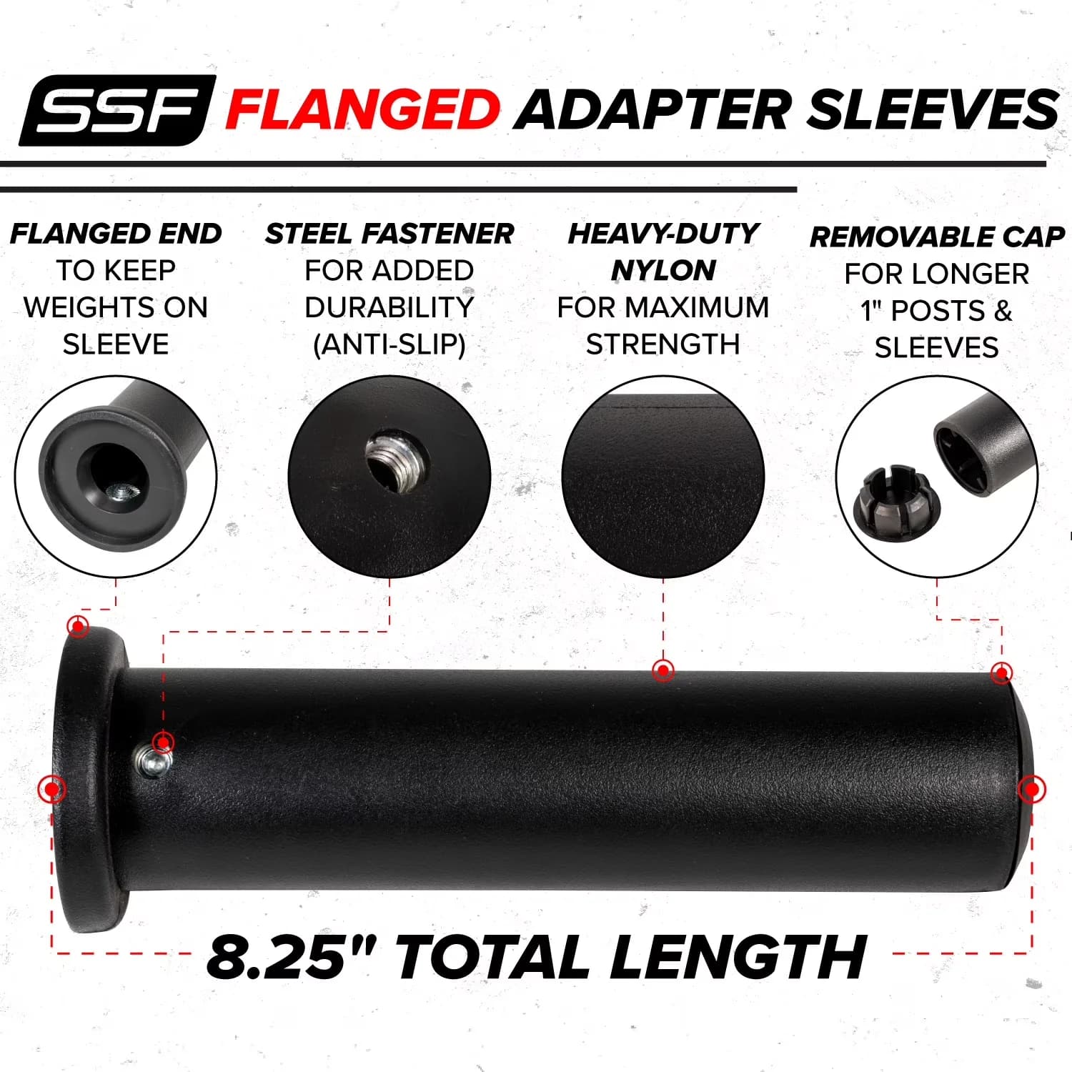Home Gym Accessory Premium with Diameter: 2", Fits: Standard 1" Barbells - Model 6933E3