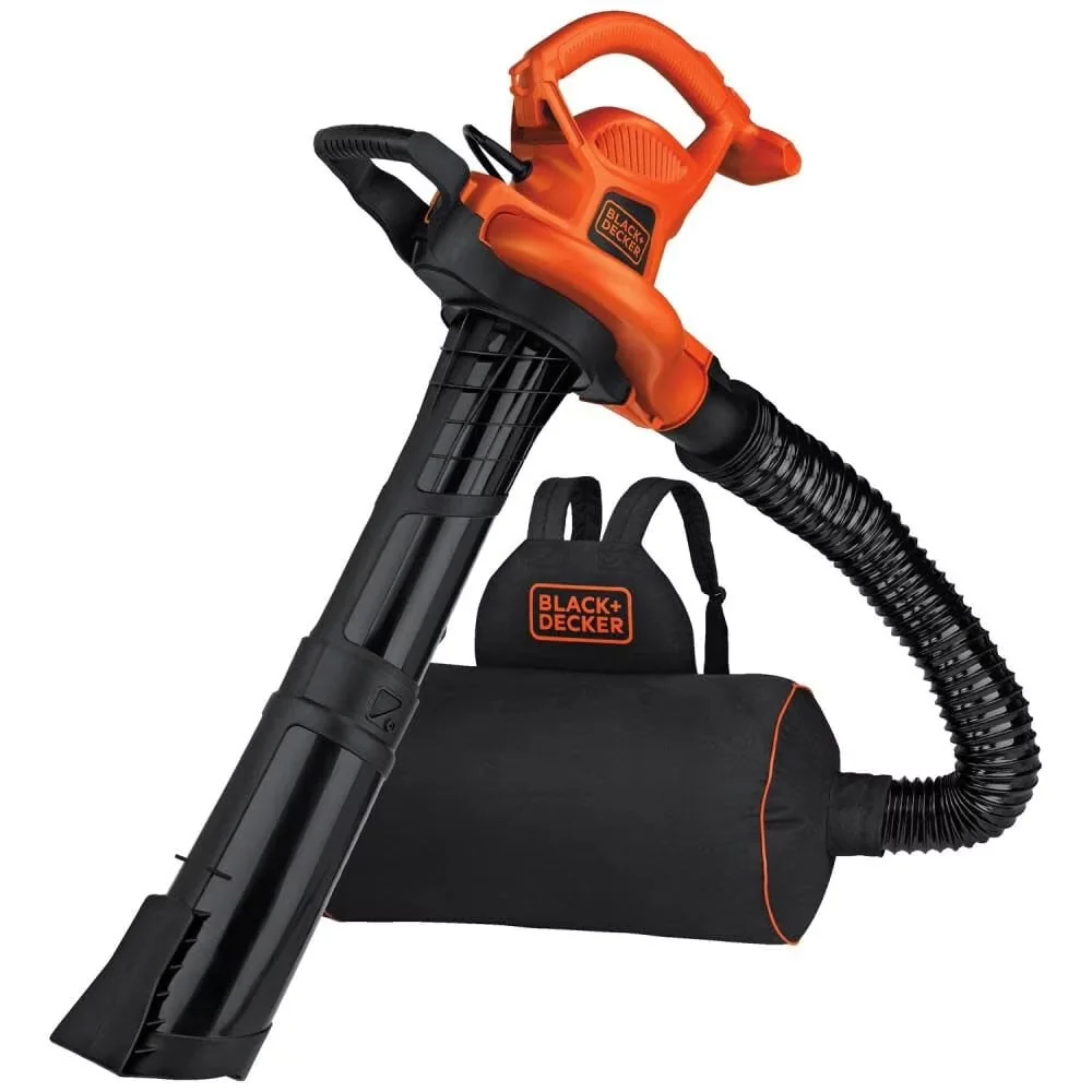 Compact Leaf Blower with Vacuum, 3-N-1 12 Amp, and Mulcher - Contemporary Style Model 49D97E
