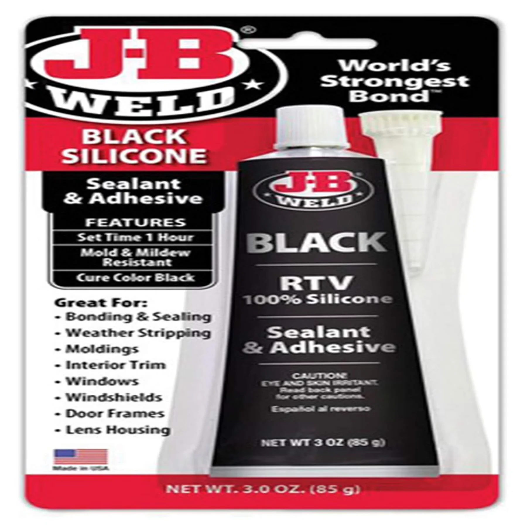 Classic Adhesives Glues In Paint Supplies Tool with Weather-Resistant, BLK RTV SLCONE SEALNT3OZ, 3 Oz - Silicone Multicolor Model 82BE18