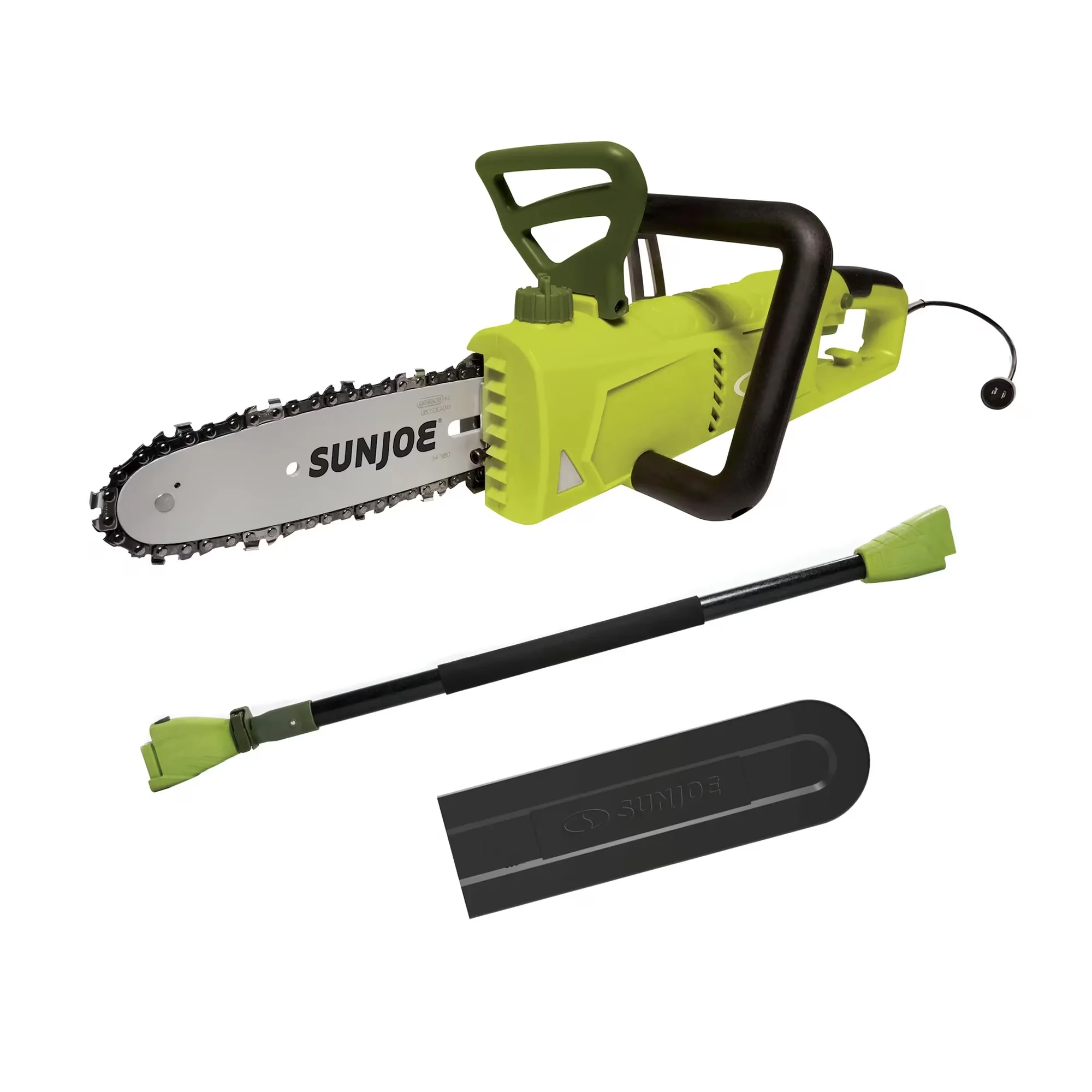 Efficient Pole Saw with Automatic Chain Oiler, Green, 8 Inch Electric Convertible Chain - Model 547CC8