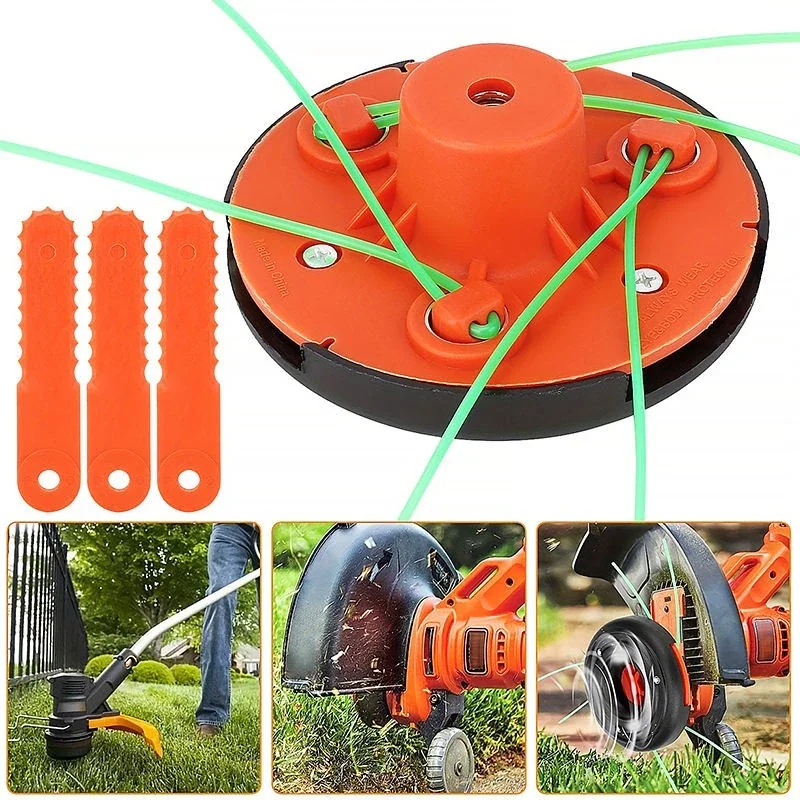 Replacement Parts Accessory Durable with Universal Replace Trimmer Head for Garden - Model 44D68A